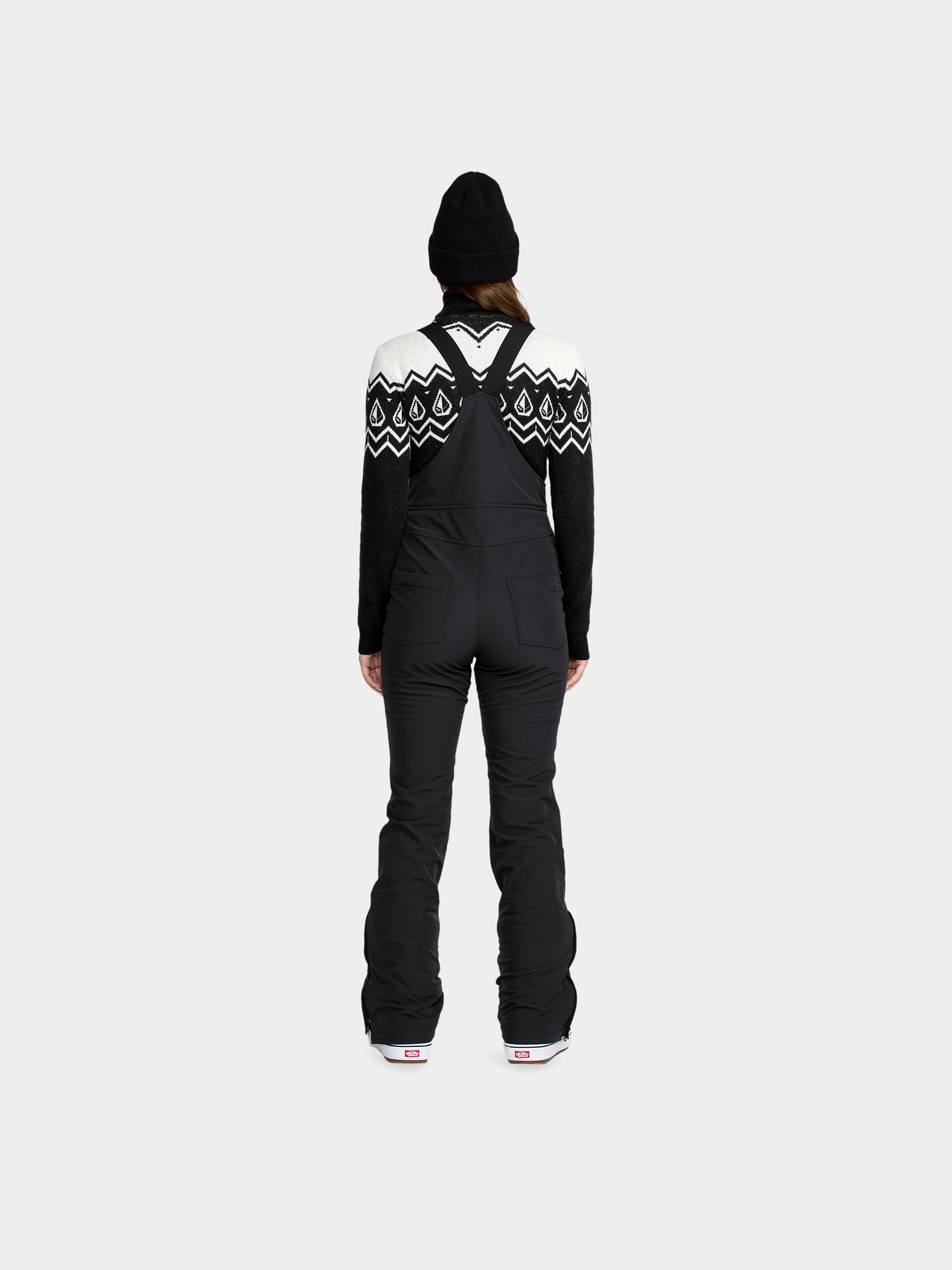 Dámské Snowboardové kalhoty  Volcom Battle Stretch Bib (black)