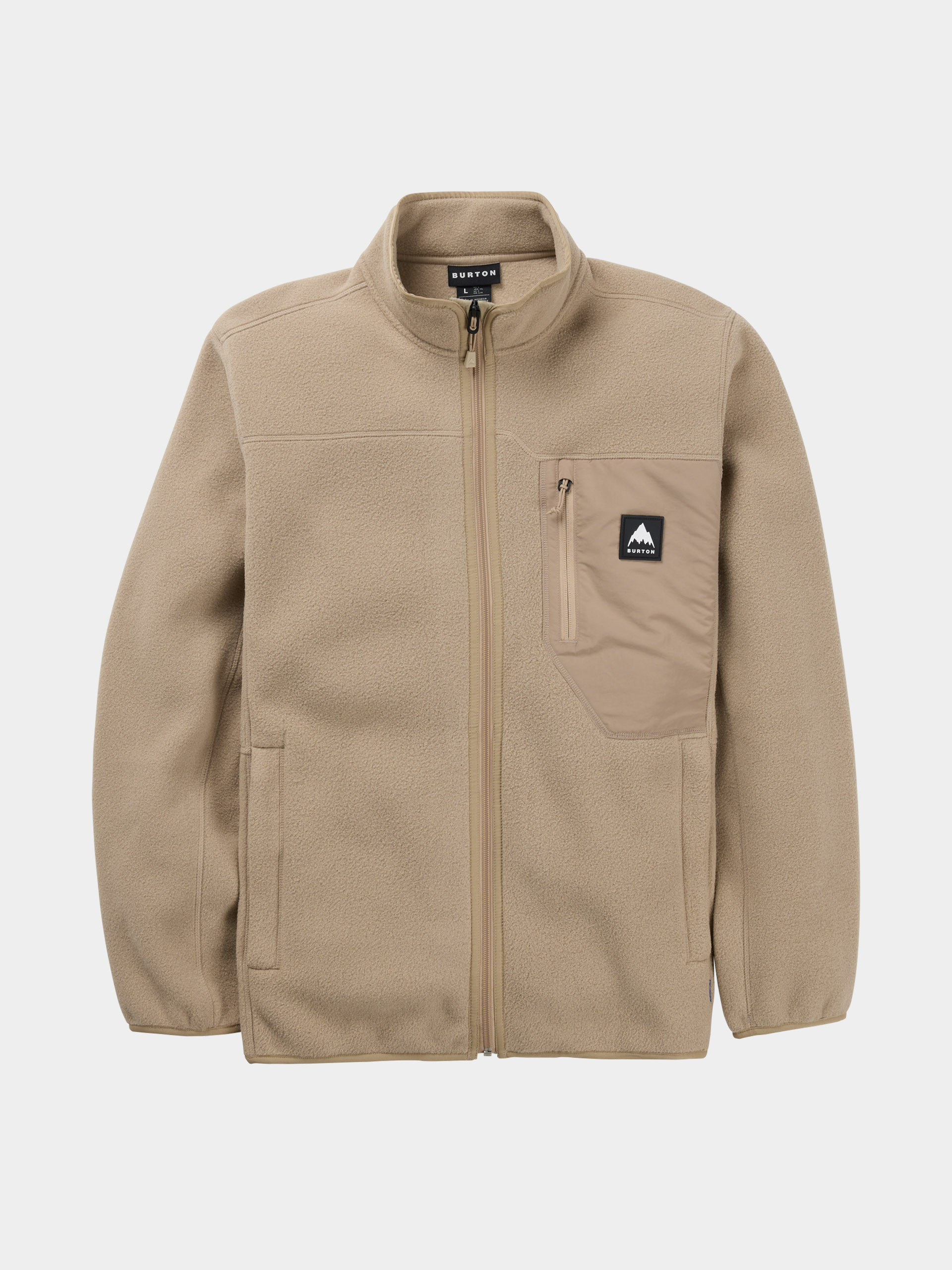 Fleecová mikina Burton Cinder Full Zip (summit taupe)