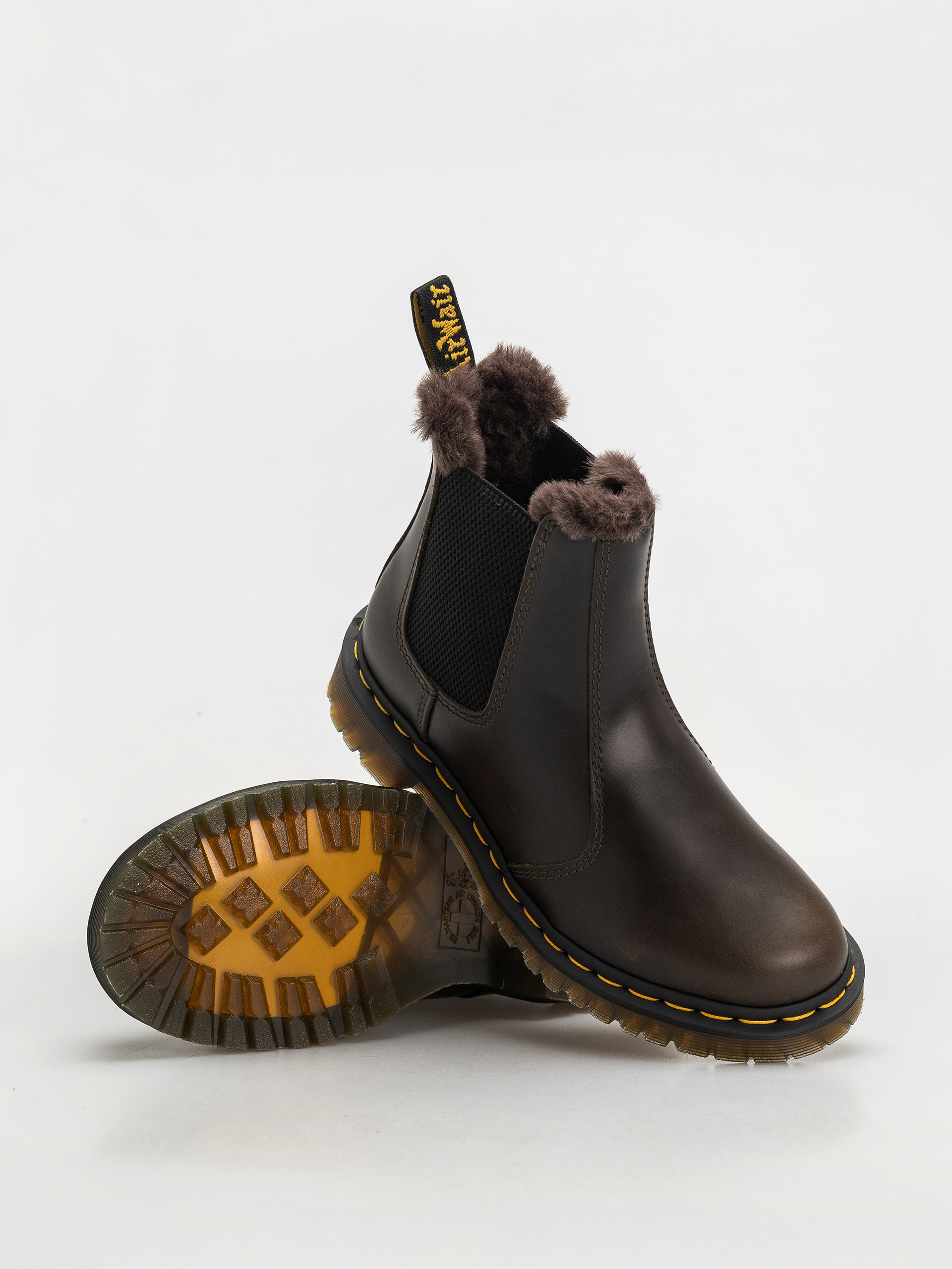 Boty Dr. Martens 2976 Leonore Chelsea Wmn (dark taupe taupe orleans)