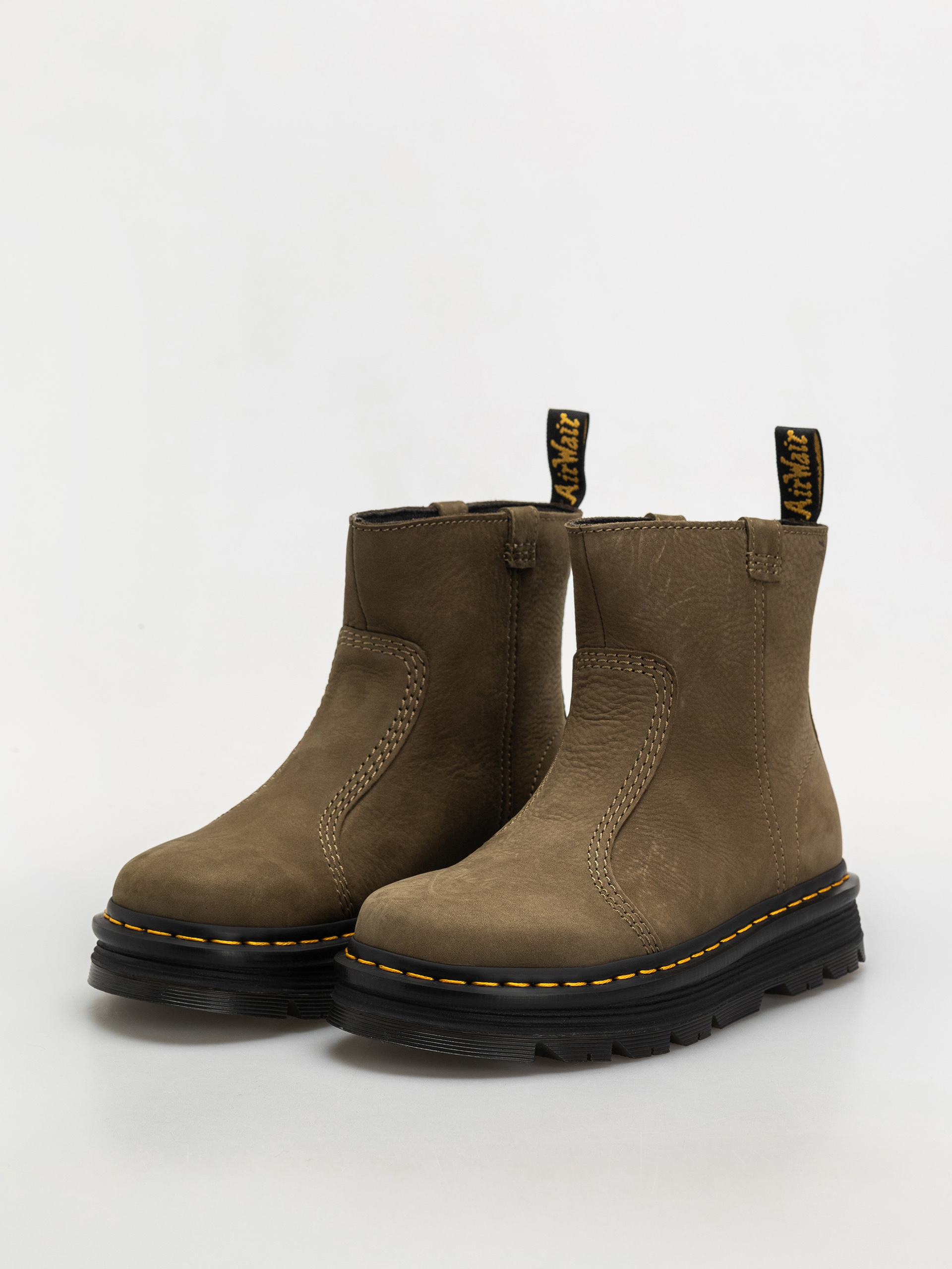 Boty Dr. Martens ZebZag Rigger Rigger Wmn (dms olive milled nubuck wp)