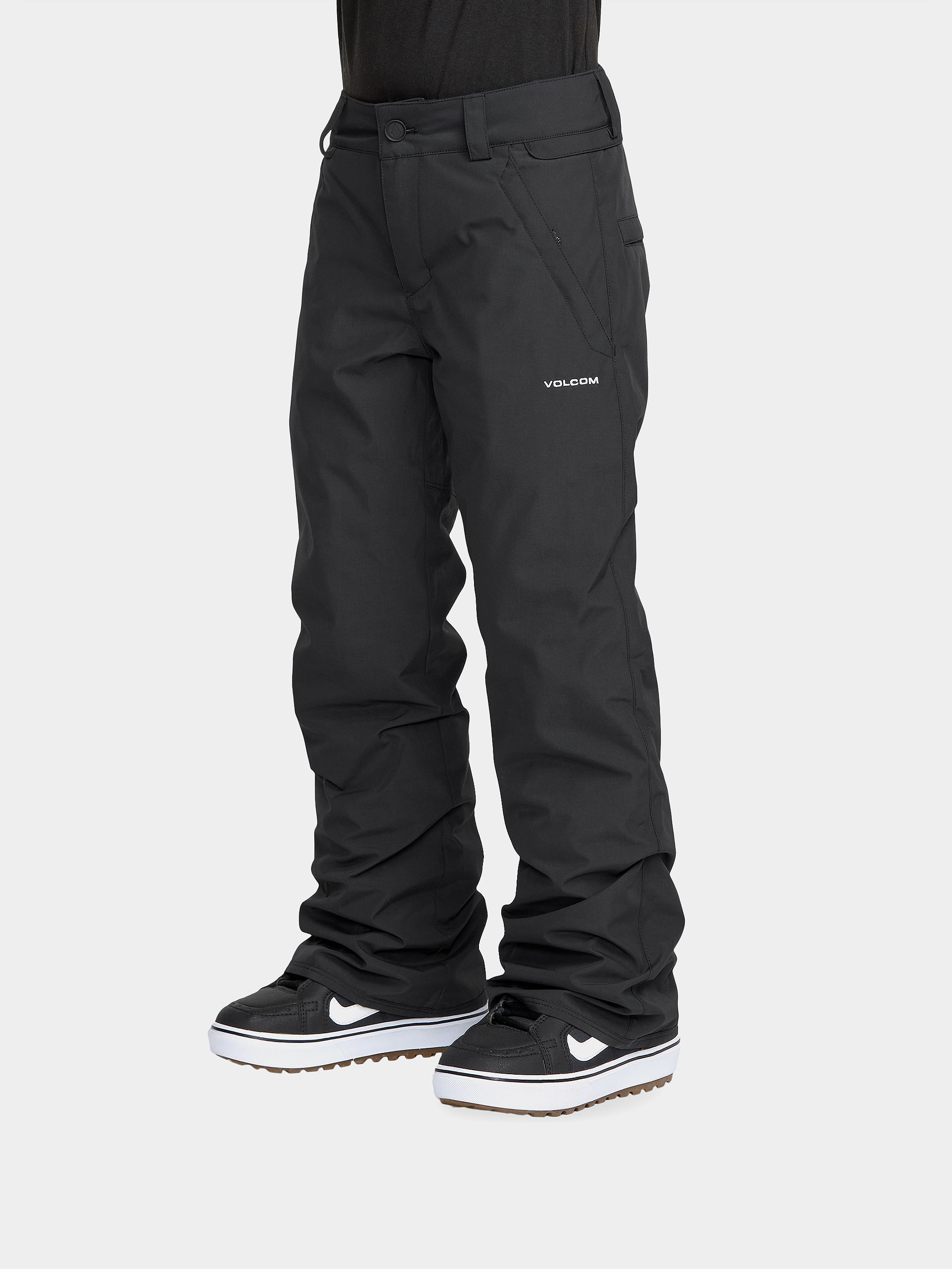 Snowboardové kalhoty  Volcom Freakin Chino Youth Ins JR (black)
