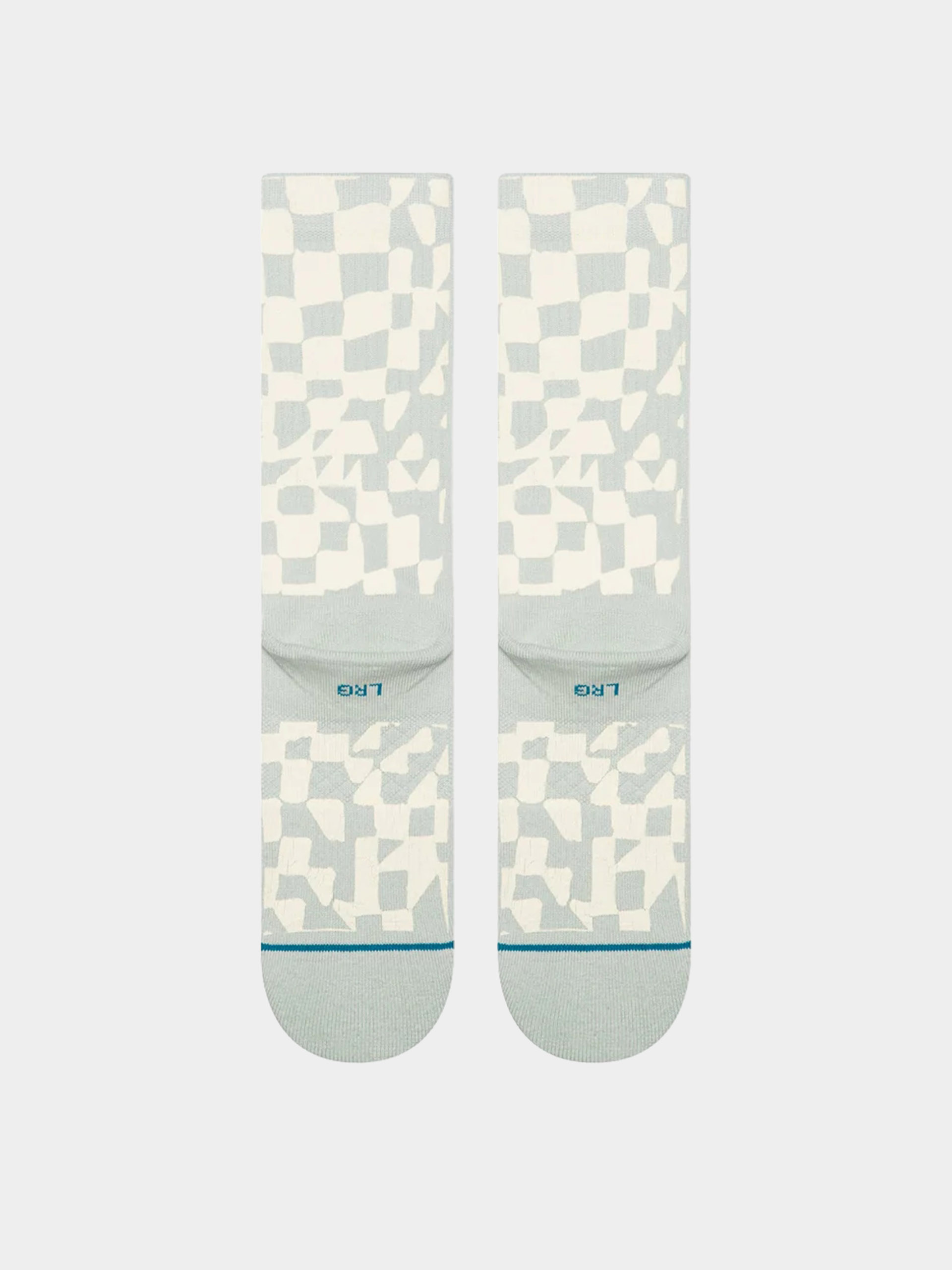 Ponožky Stance Wave Check Crew (pale blue)