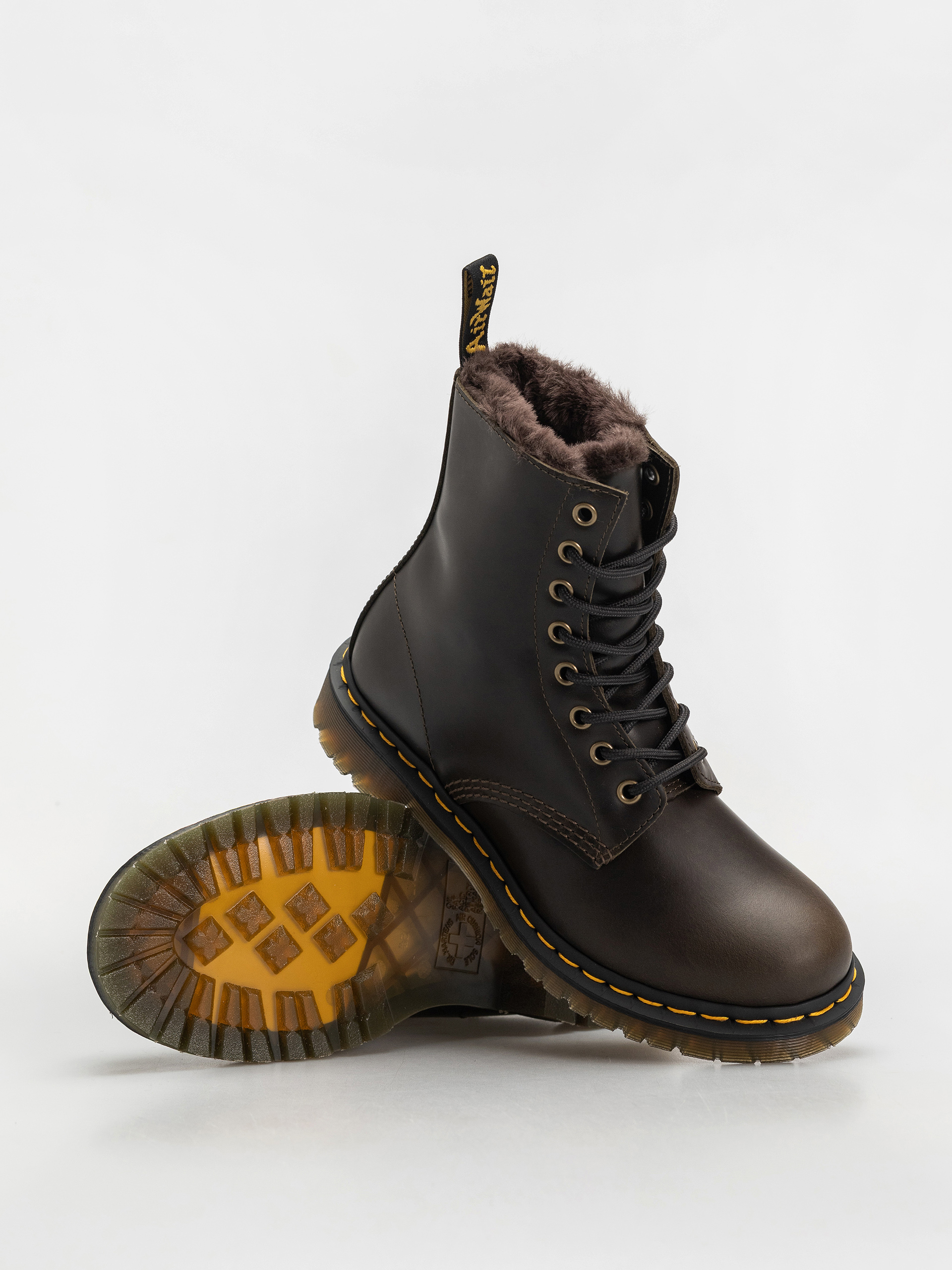 Boty Dr. Martens 1460 Serena Wmn (dark taupe taupe orleans)