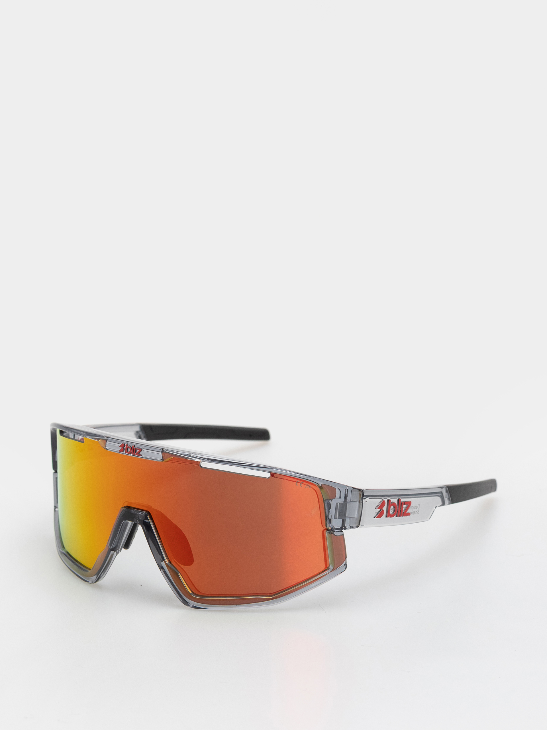 Sluneu010dnu00ed bru00fdle Bliz Fusion (transparent dark grey/brow w red multi)