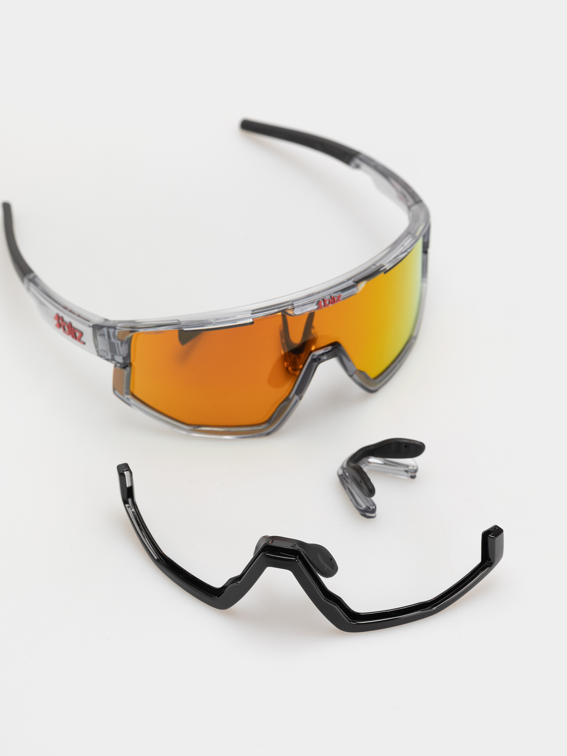 Sluneční brýle Bliz Fusion (transparent dark grey/brow w red multi)