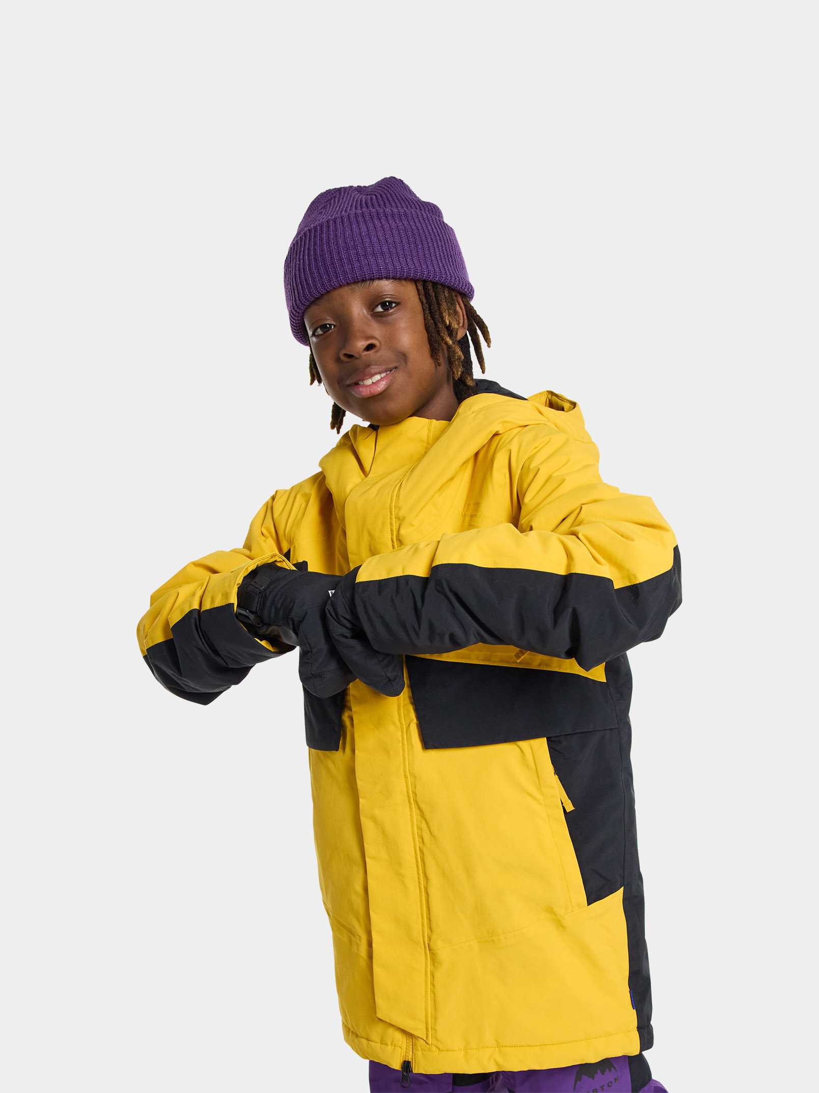 Snowboardová bunda Burton Ascutney 2L JR (goldenrod/true black)
