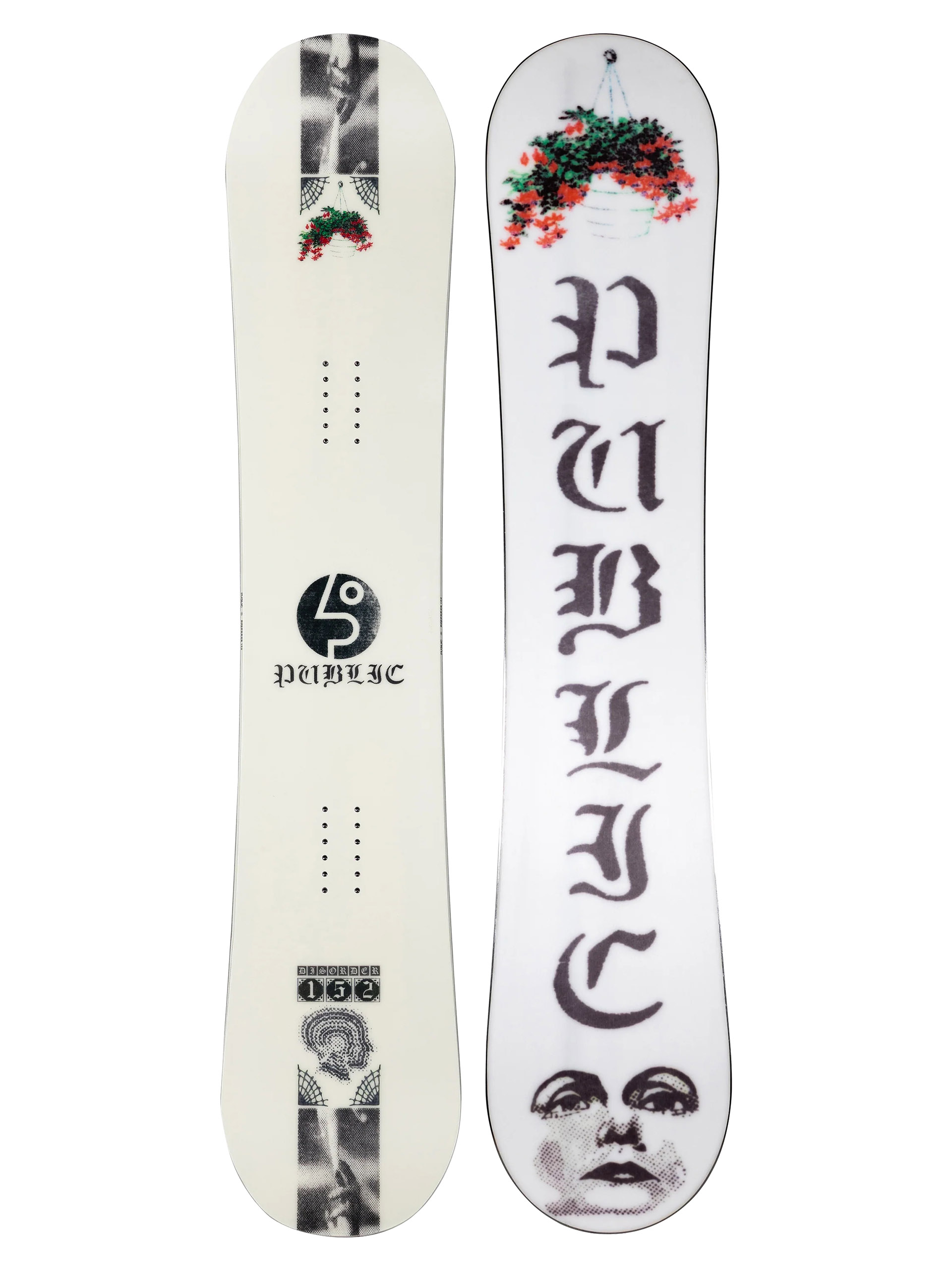Snowboard Public Disorder (white)