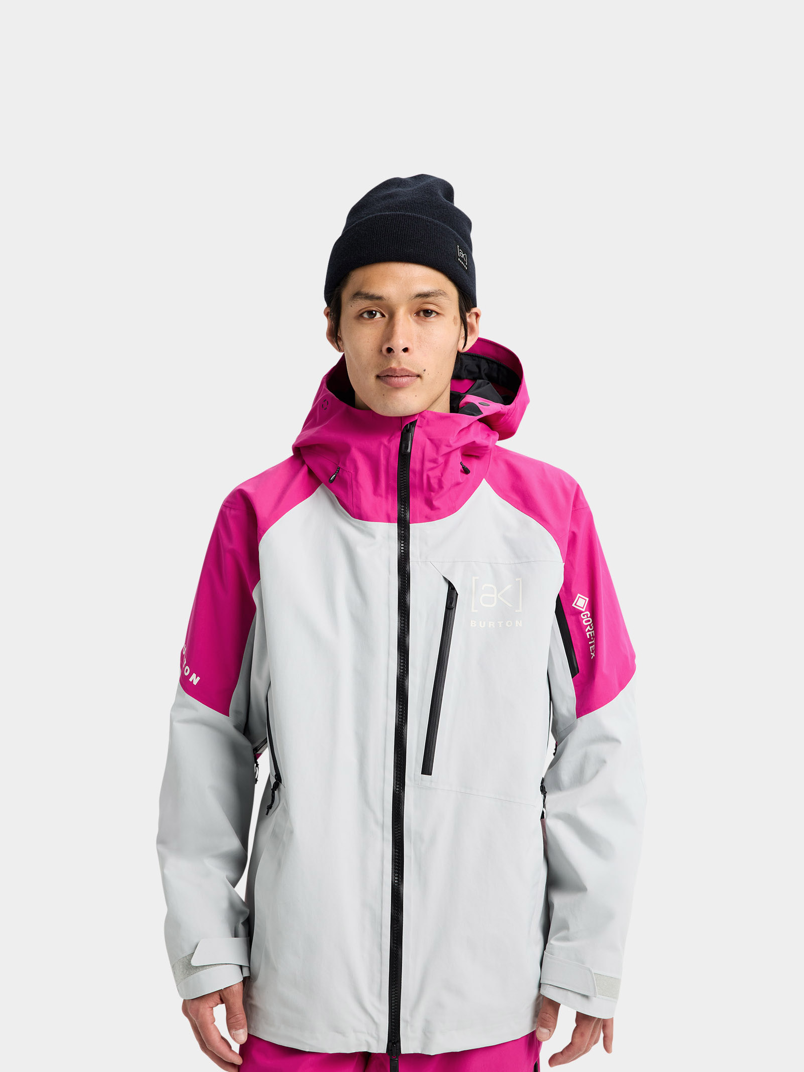 Snowboardovu00e1 bunda Burton Ak Gore Tex Cyclic 2L (very berry/gray cloud)