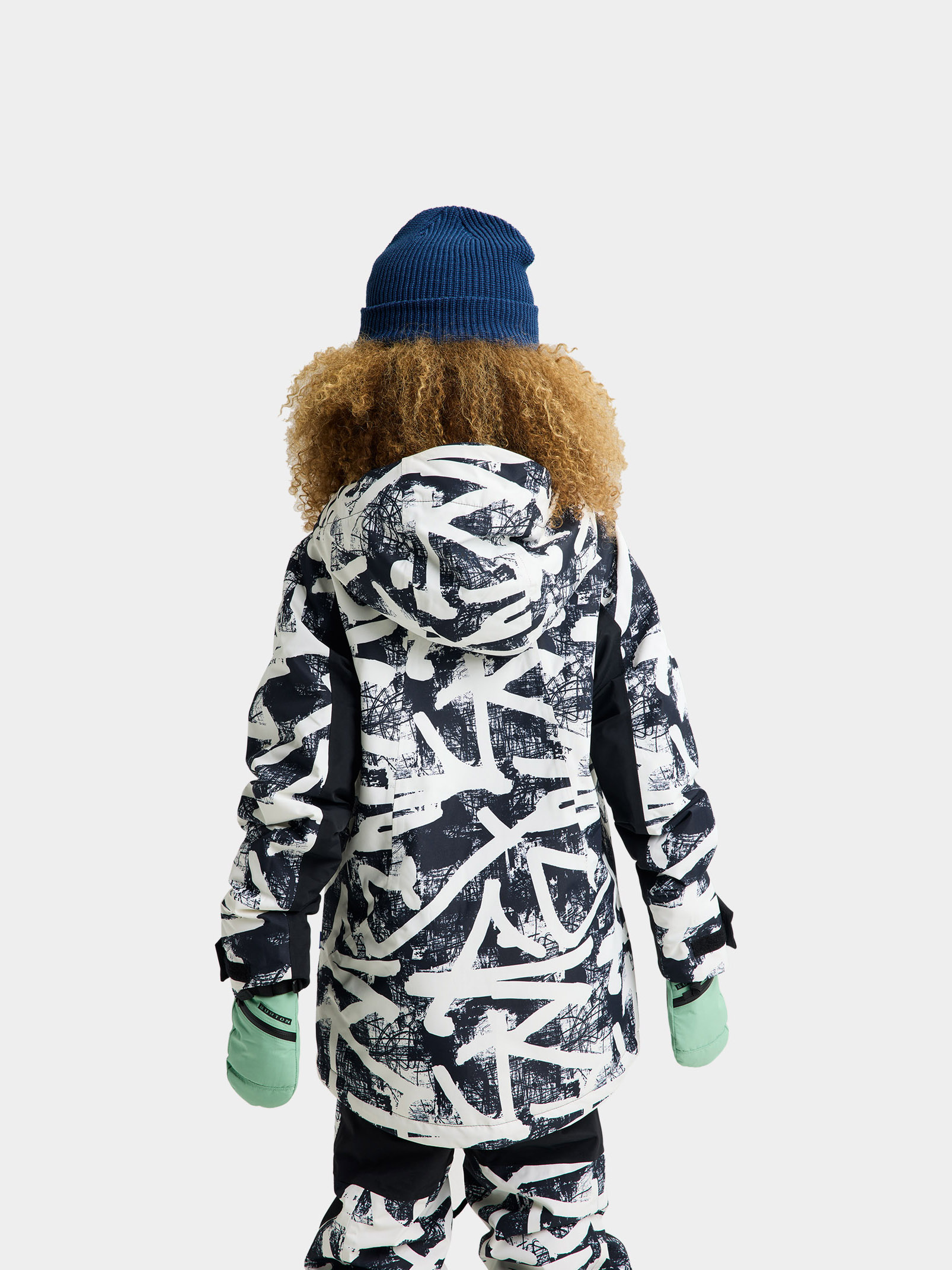 Snowboardová bunda Burton Hillslope JR (city streets/true black)