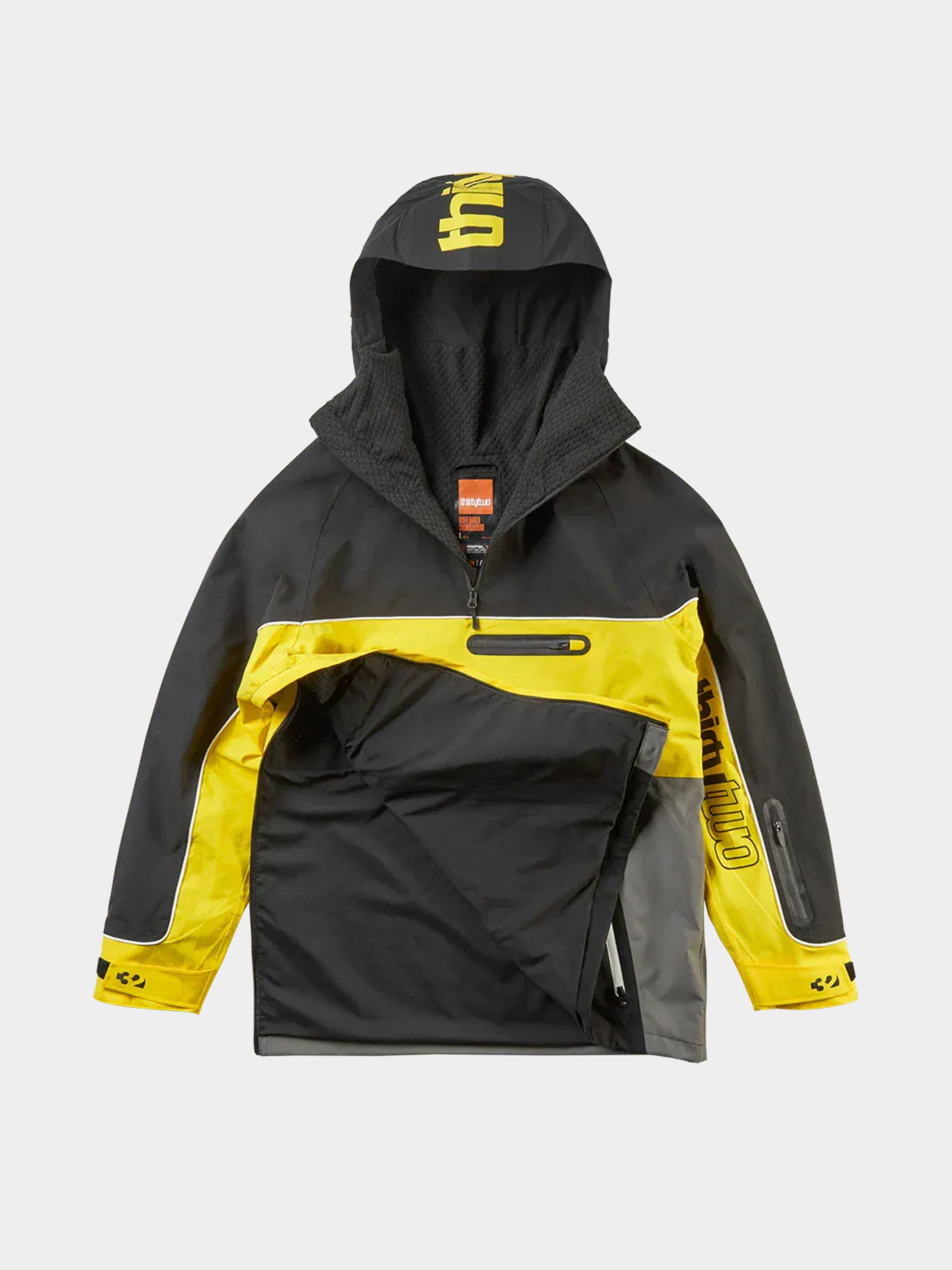 Pánská Snowboardová bunda ThirtyTwo Light Anorak (black/yellow)