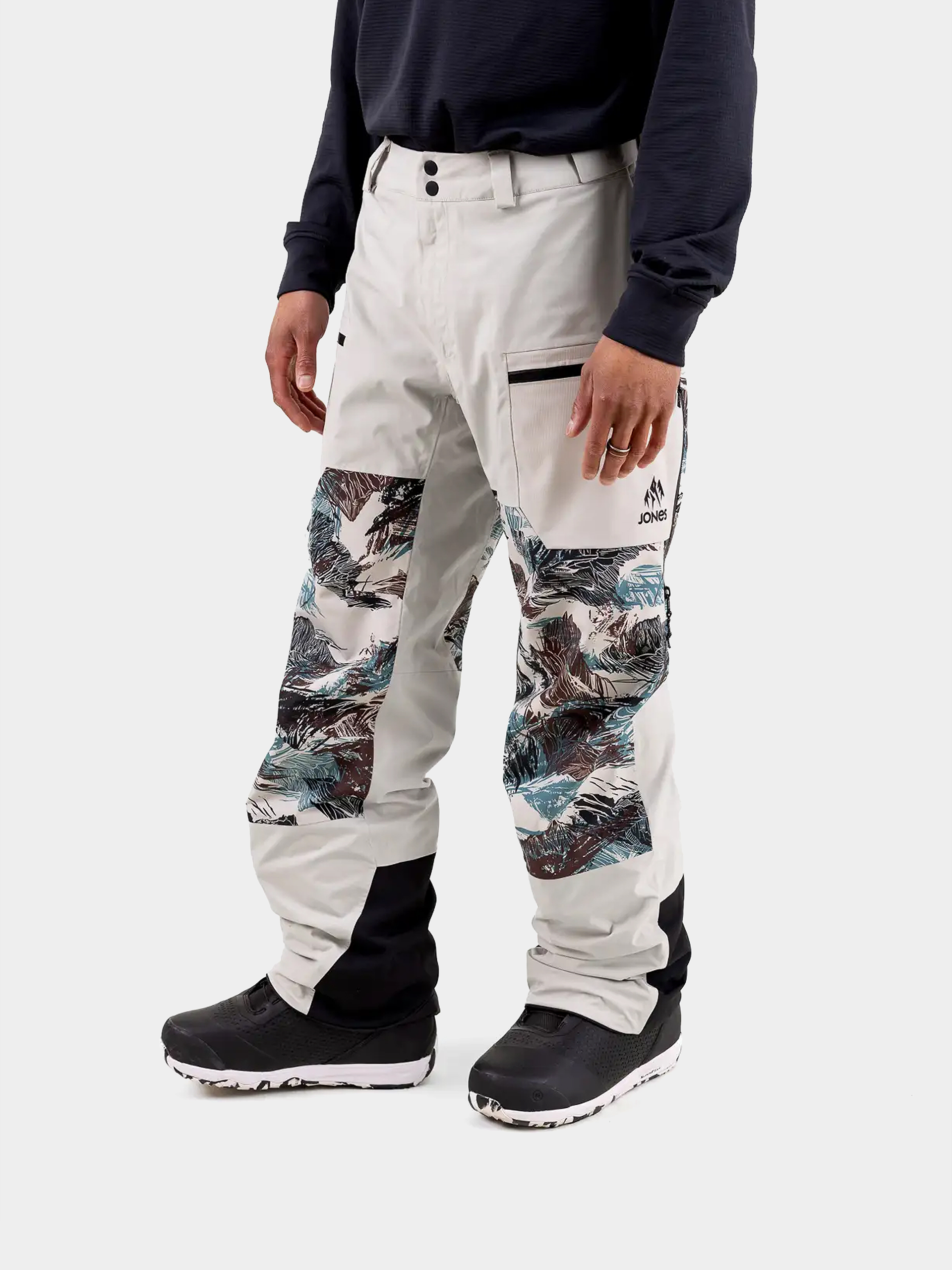 Pánské Snowboardové kalhoty  Jones Snowboards Mtn Surf Rec (smoke gray)