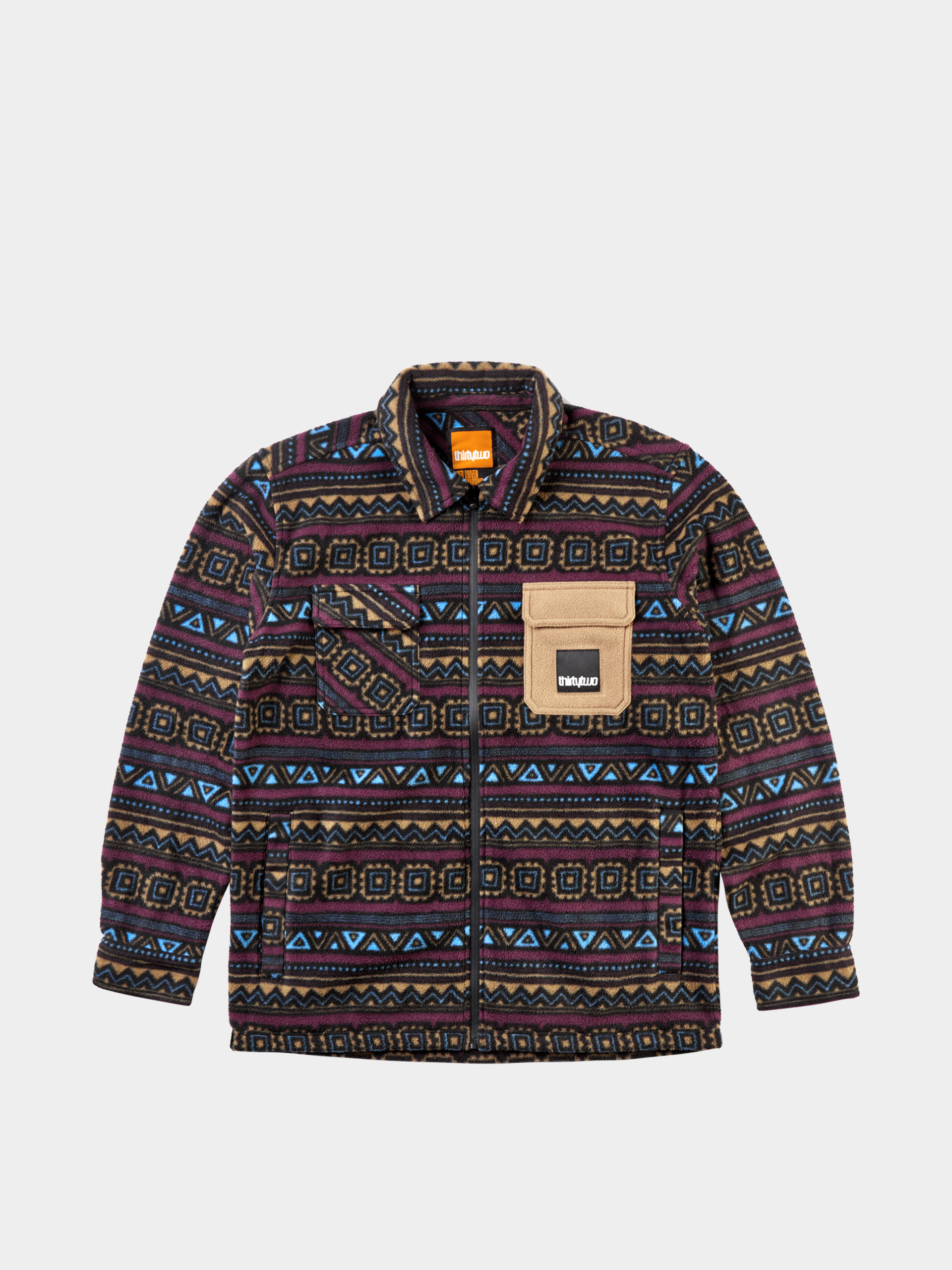 Termomikina ThirtyTwo Rest Stop Zip Up Shirt (maroon)