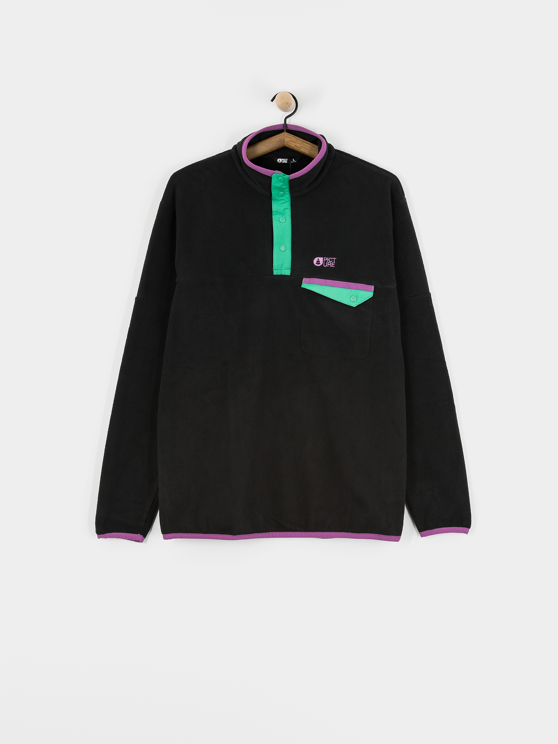 Fleecová mikina Picture Arcca 1/4 Zip (black)