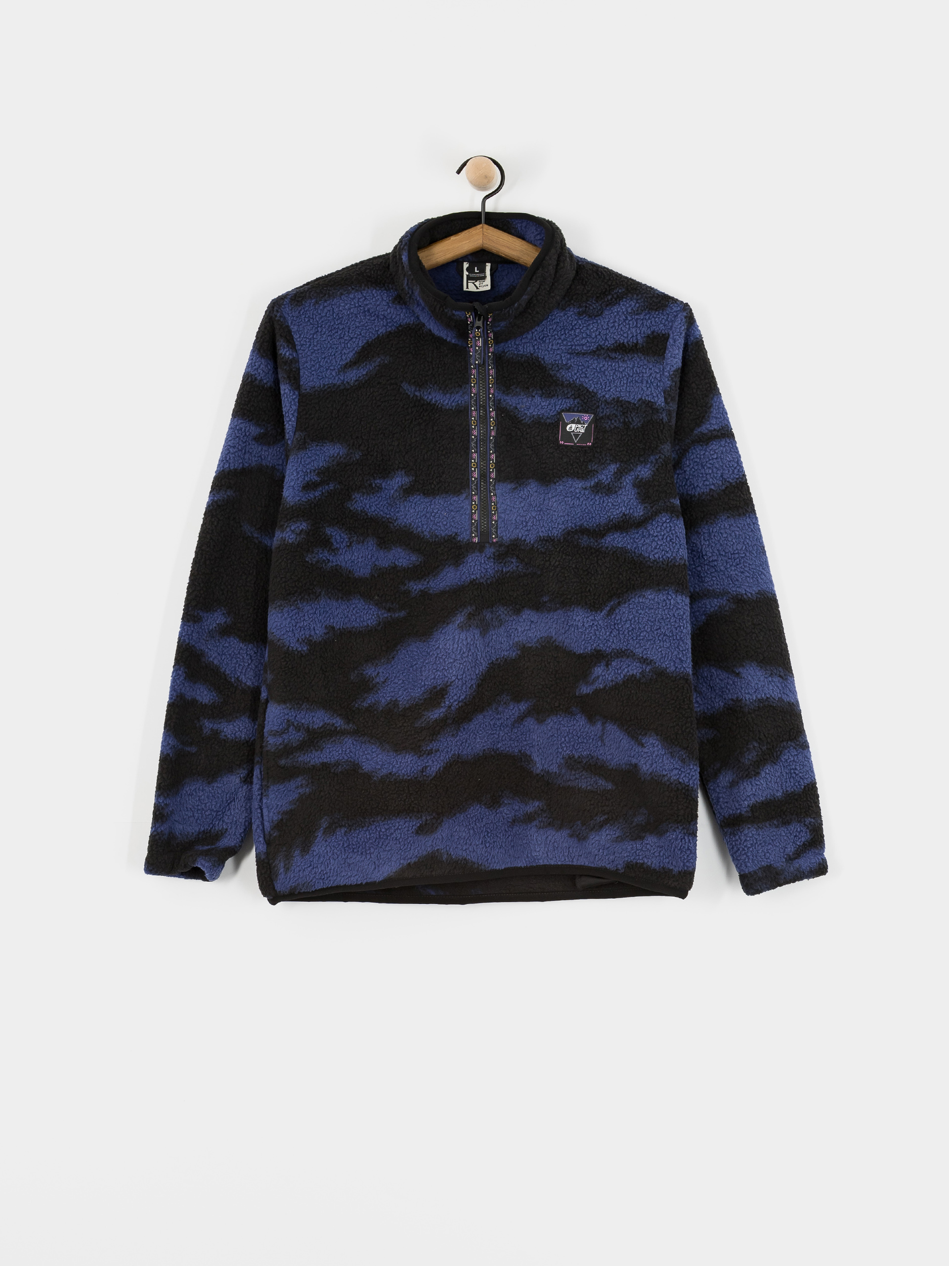 Fleecovu00e1 mikina Picture Kimag Printed 1/4 Zip (retro fusion print)