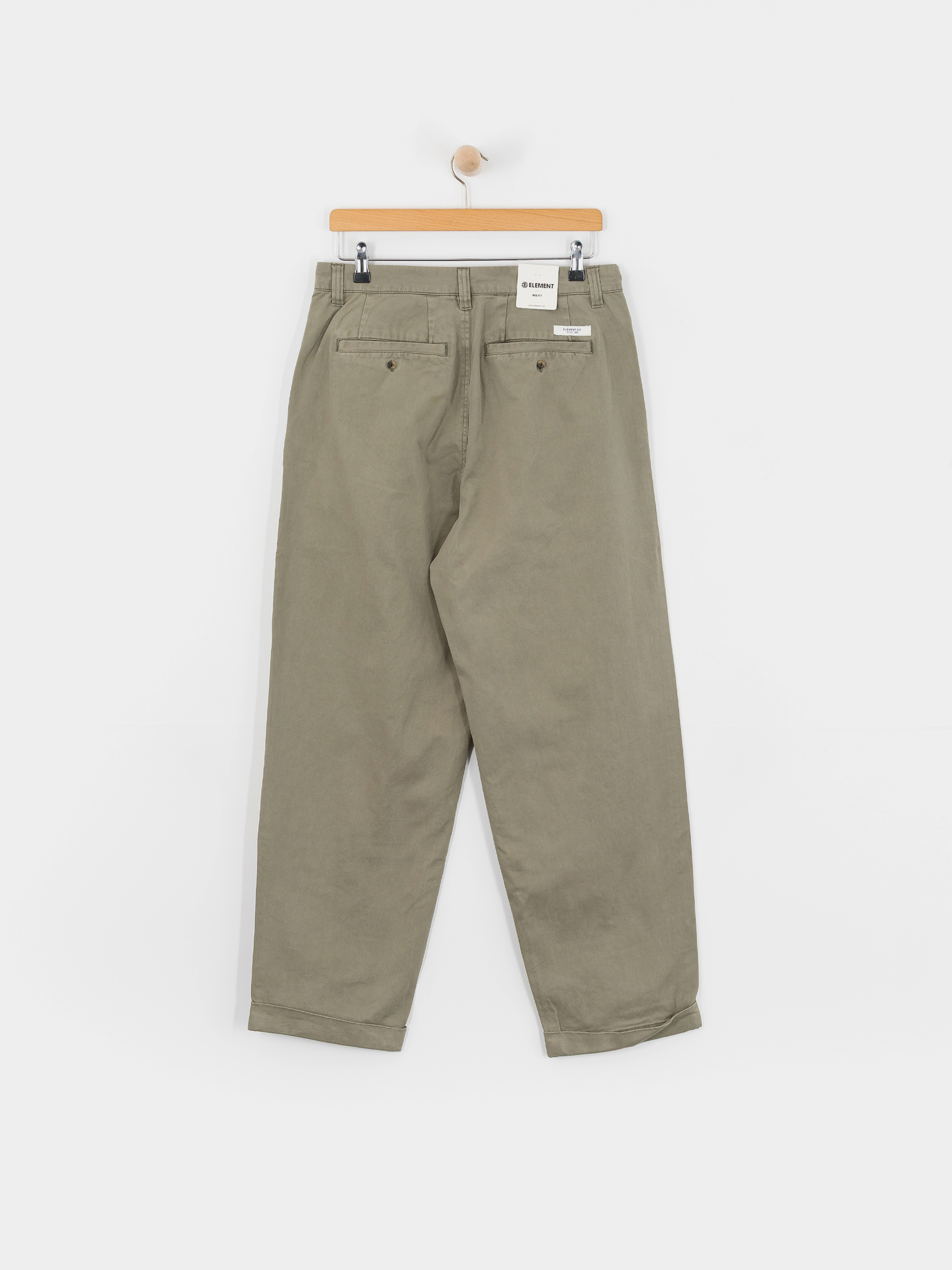Kalhoty Element Big Pleated Chino (kalamata)