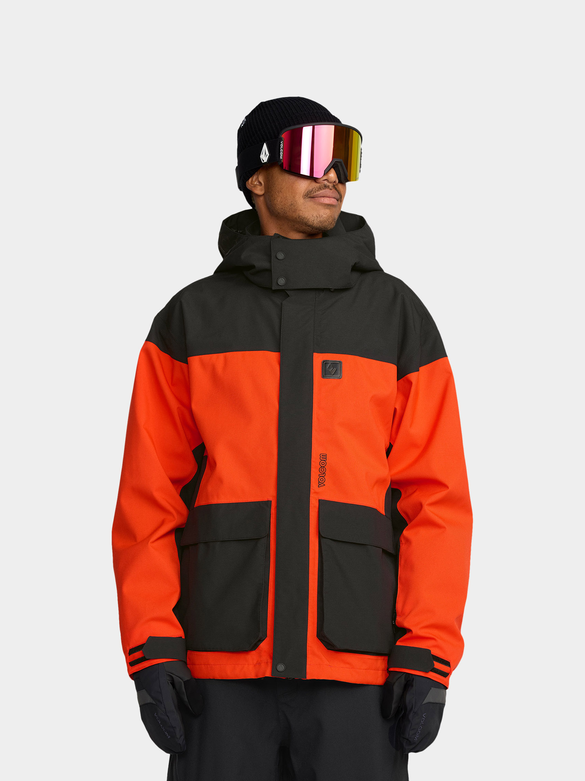 Snowboardovu00e1 bunda Volcom Kleveland (orange shock)