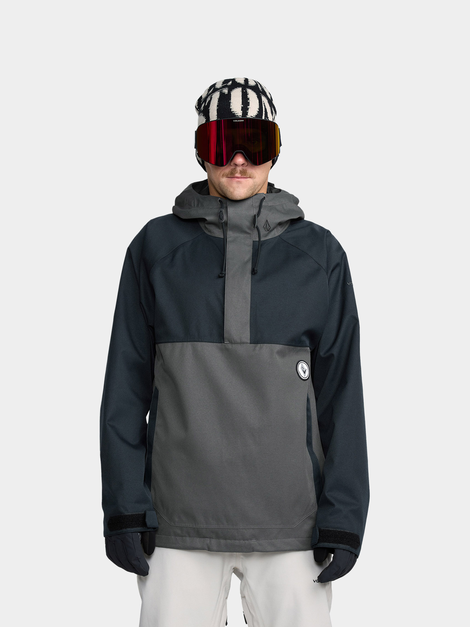 Snowboardová bunda Volcom Hossegor 20K Pullover (black)