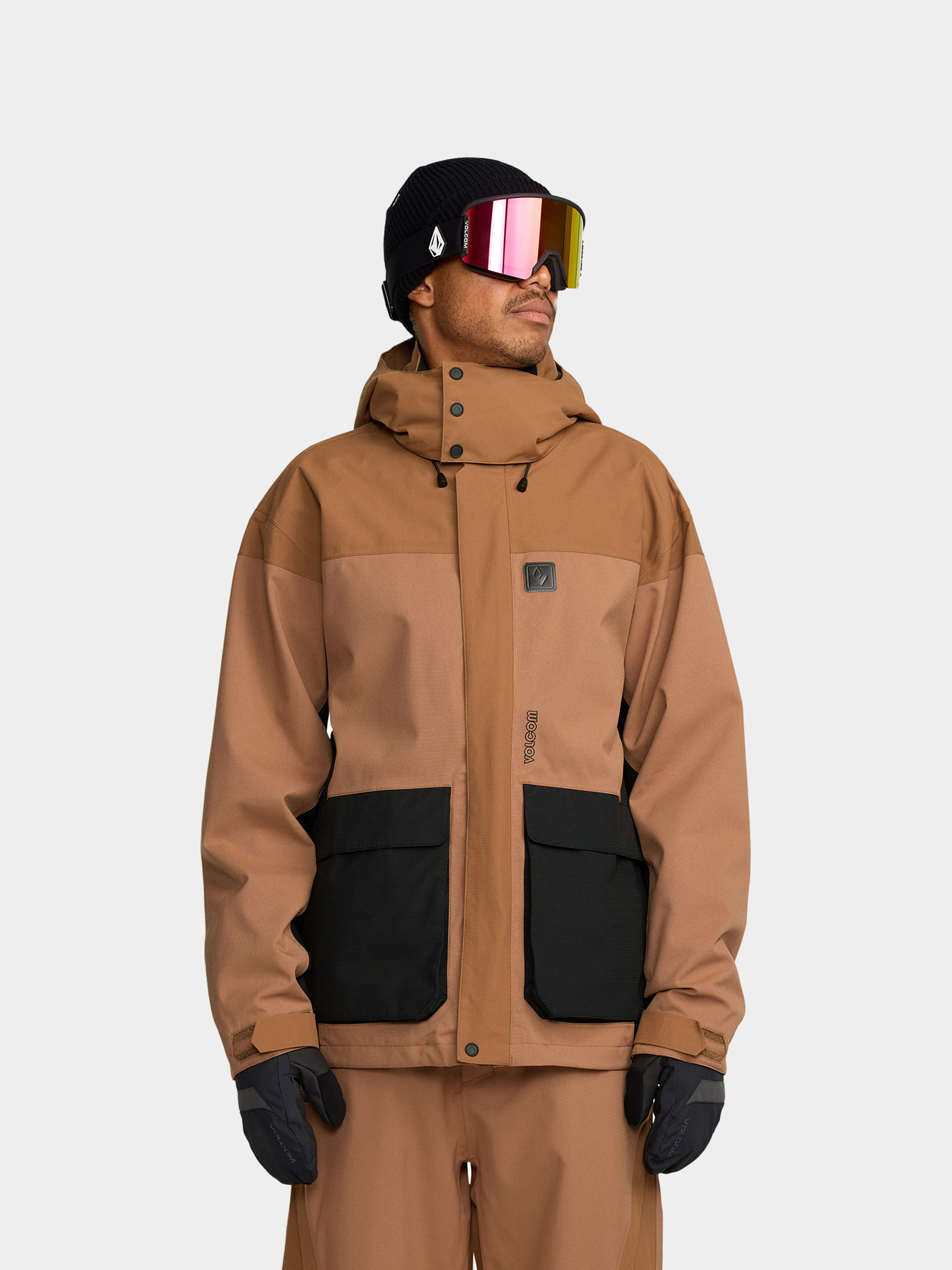 Snowboardovu00e1 bunda Volcom Kleveland (terra brown)