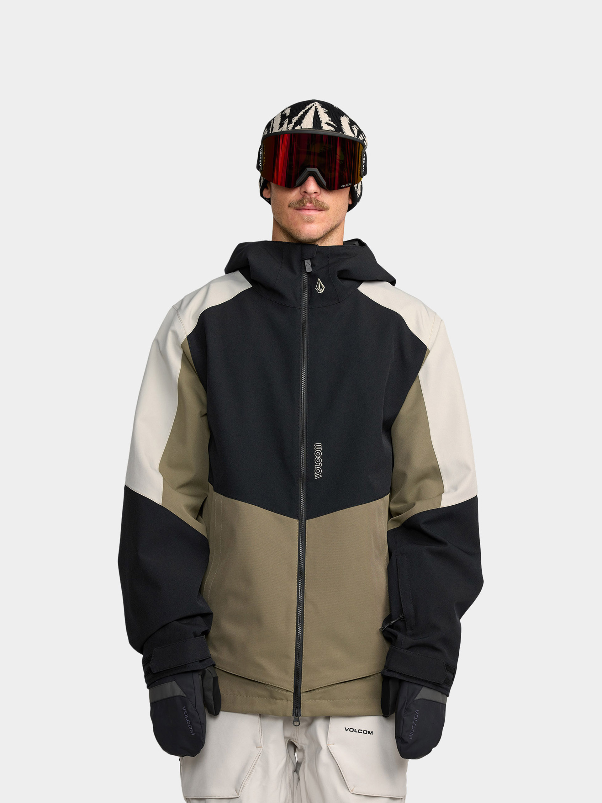 Snowboardová bunda Volcom Brighton Full Zip (military)
