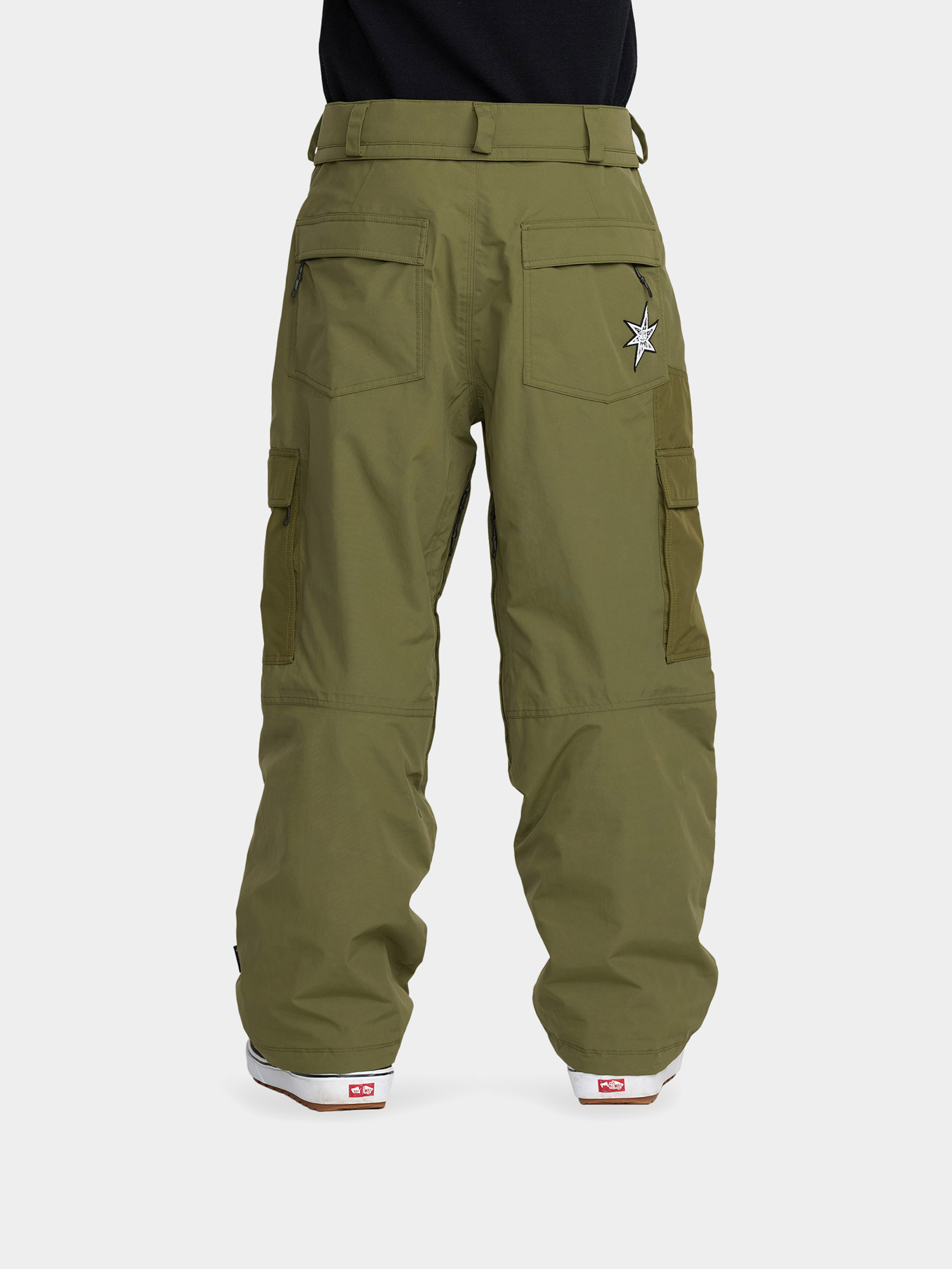Pánské Snowboardové kalhoty  Volcom Longo Gore Tex (dark olive)