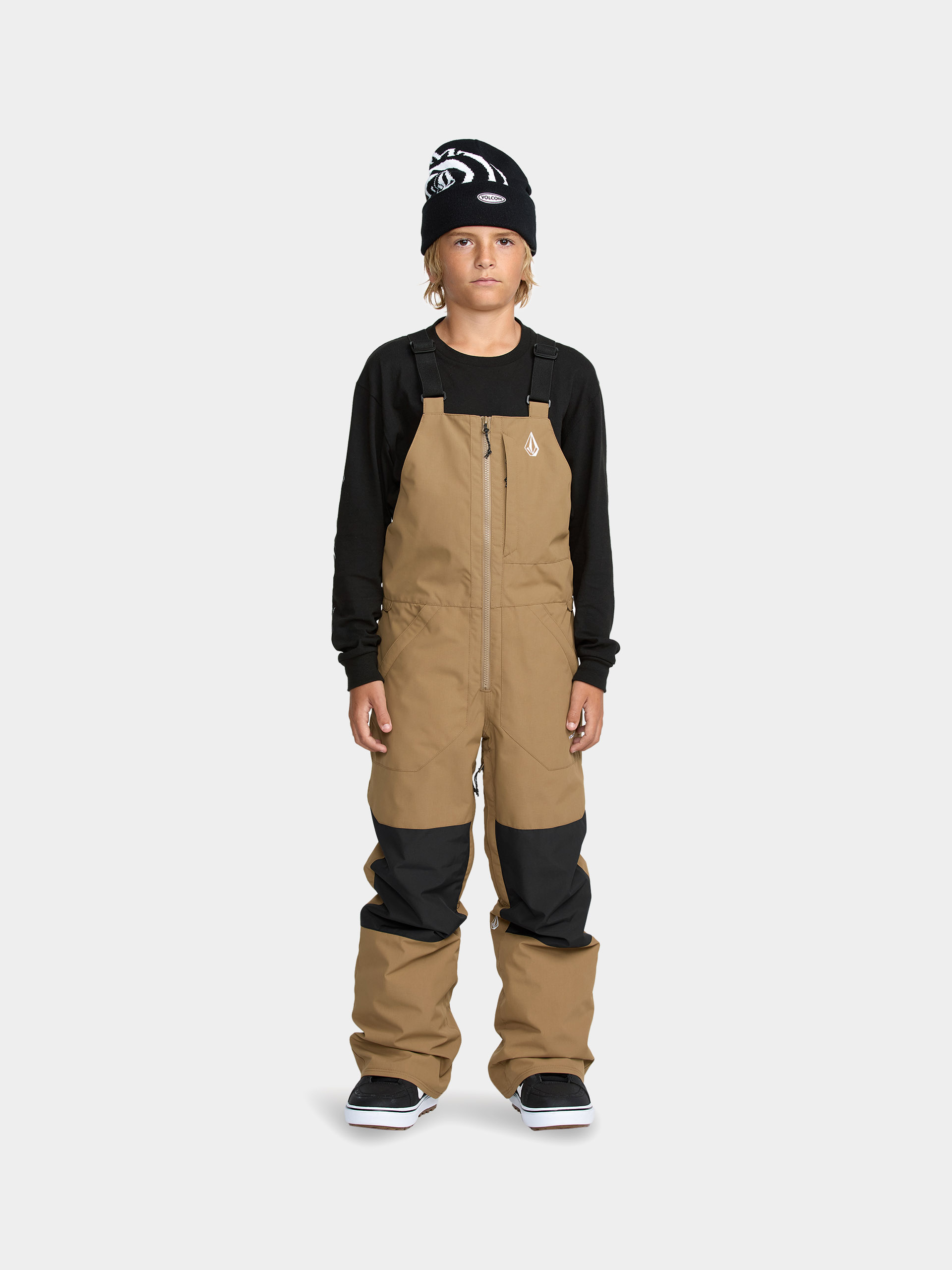 Snowboardové kalhoty  Volcom Barkley Ins Bib Overall JR (bronze)