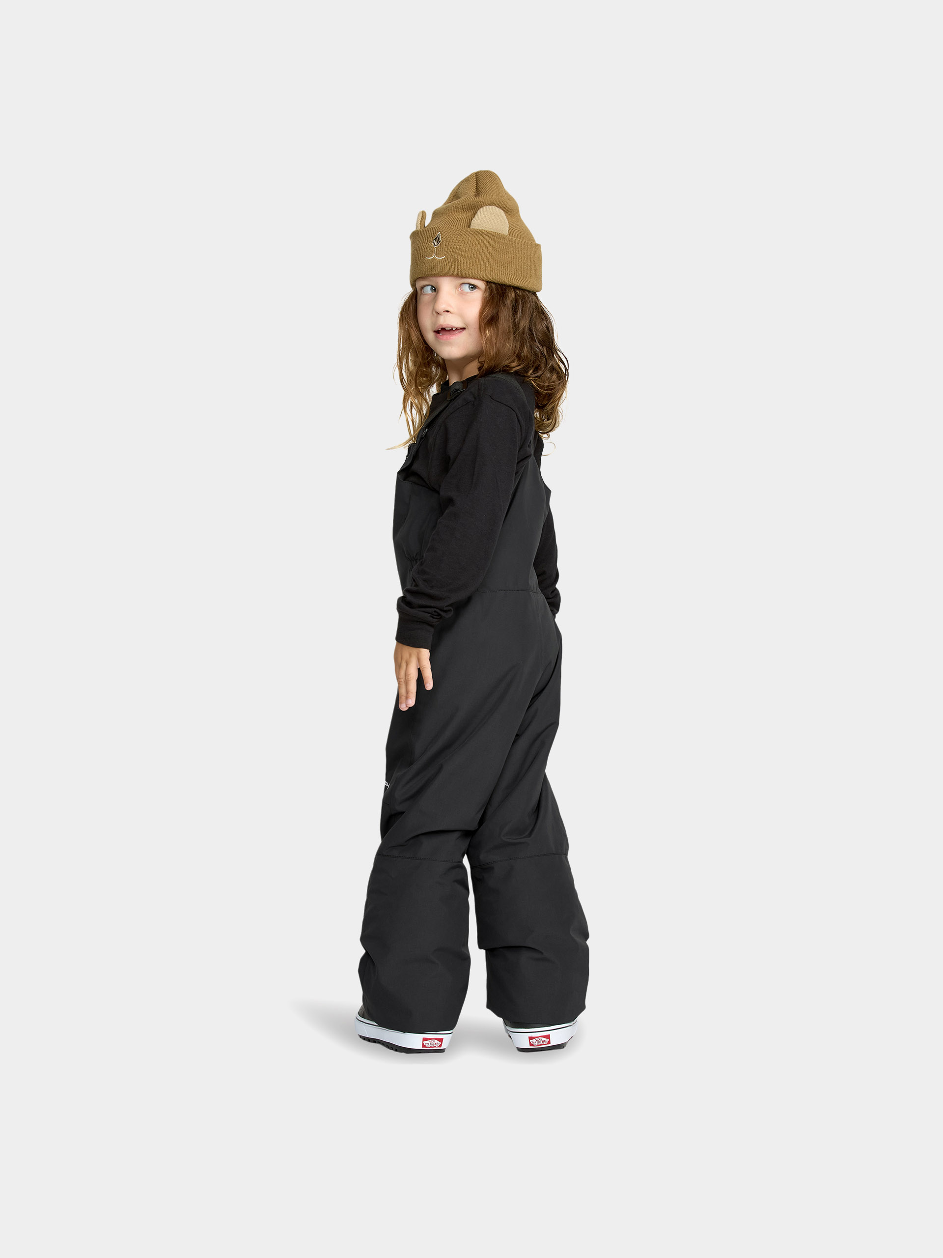 Snowboardové kalhoty  Volcom Barkley Ins Bib Overall JR (black)