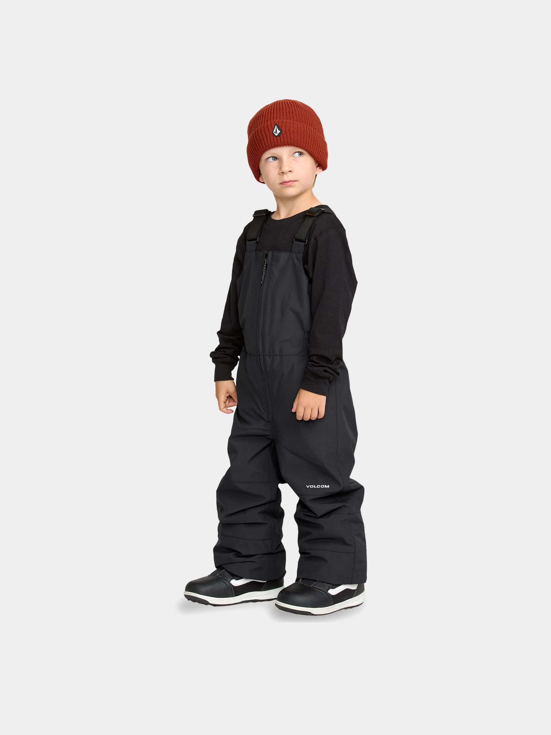 Snowboardové kalhoty  Volcom Barkley Ins Bib Overall JR (black)
