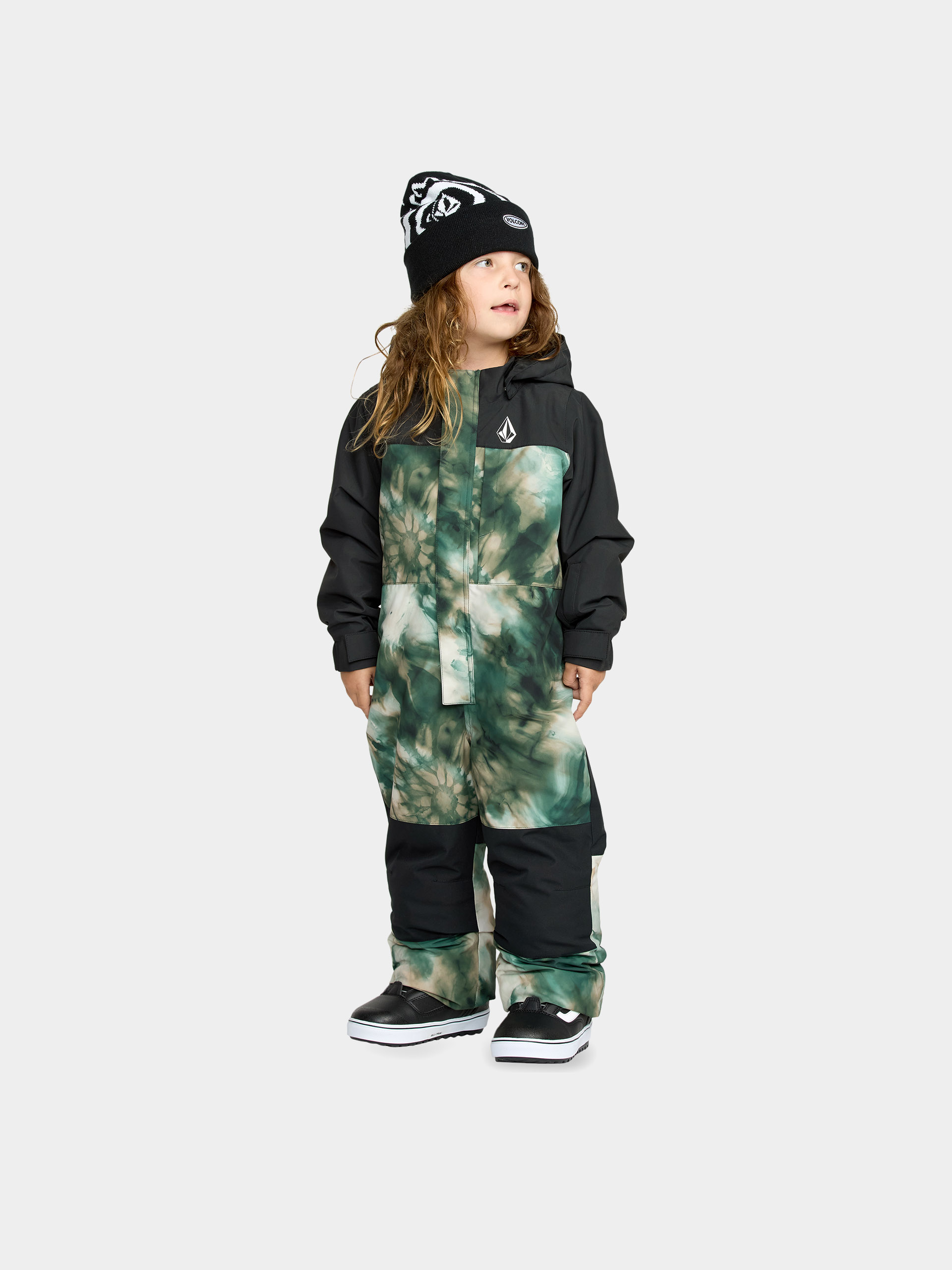 Snowboardová bunda Volcom Little Flurry One Piece JR (green)