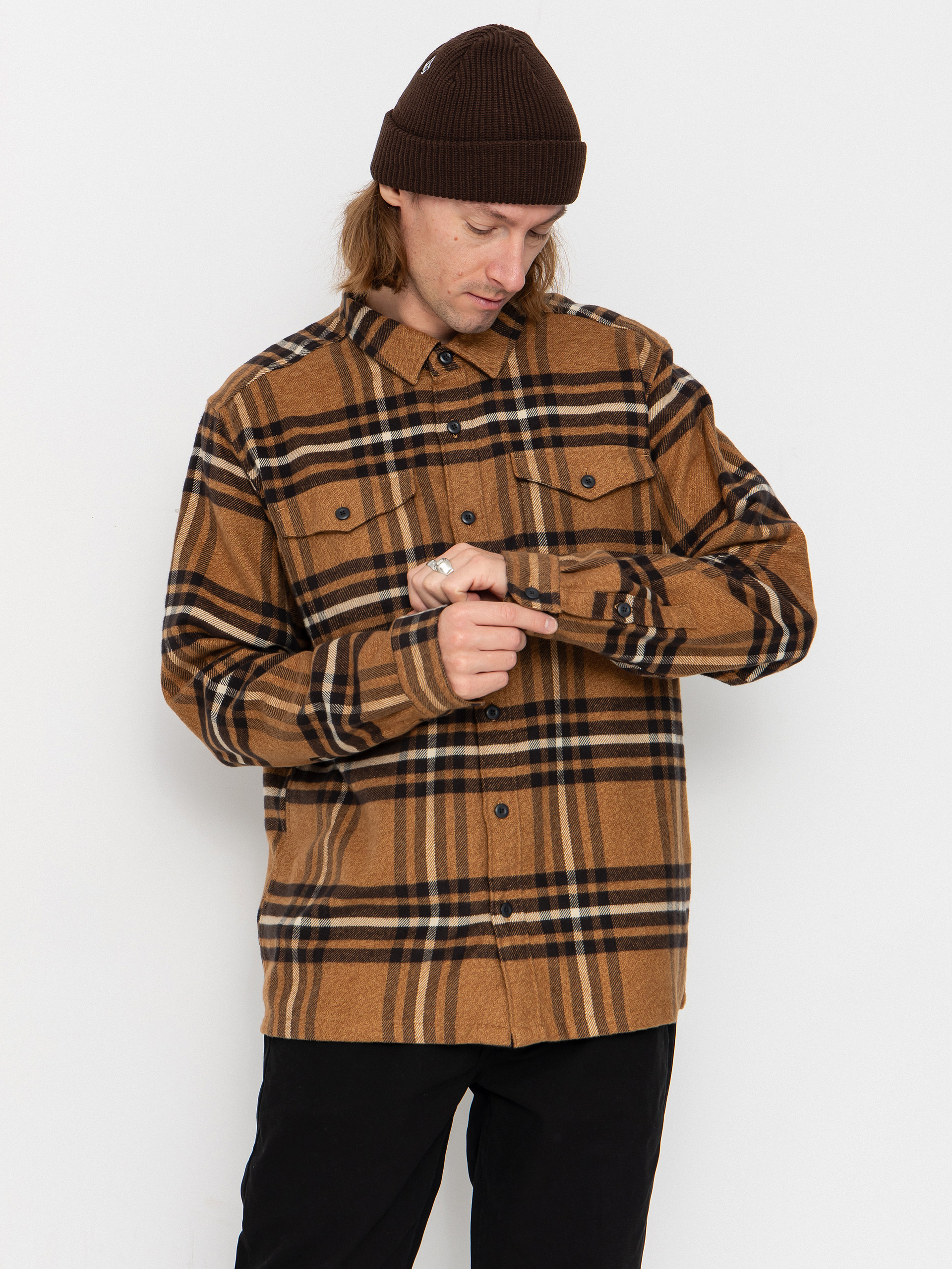 Košile Patagonia Fjord Flannel (catch deer brown)