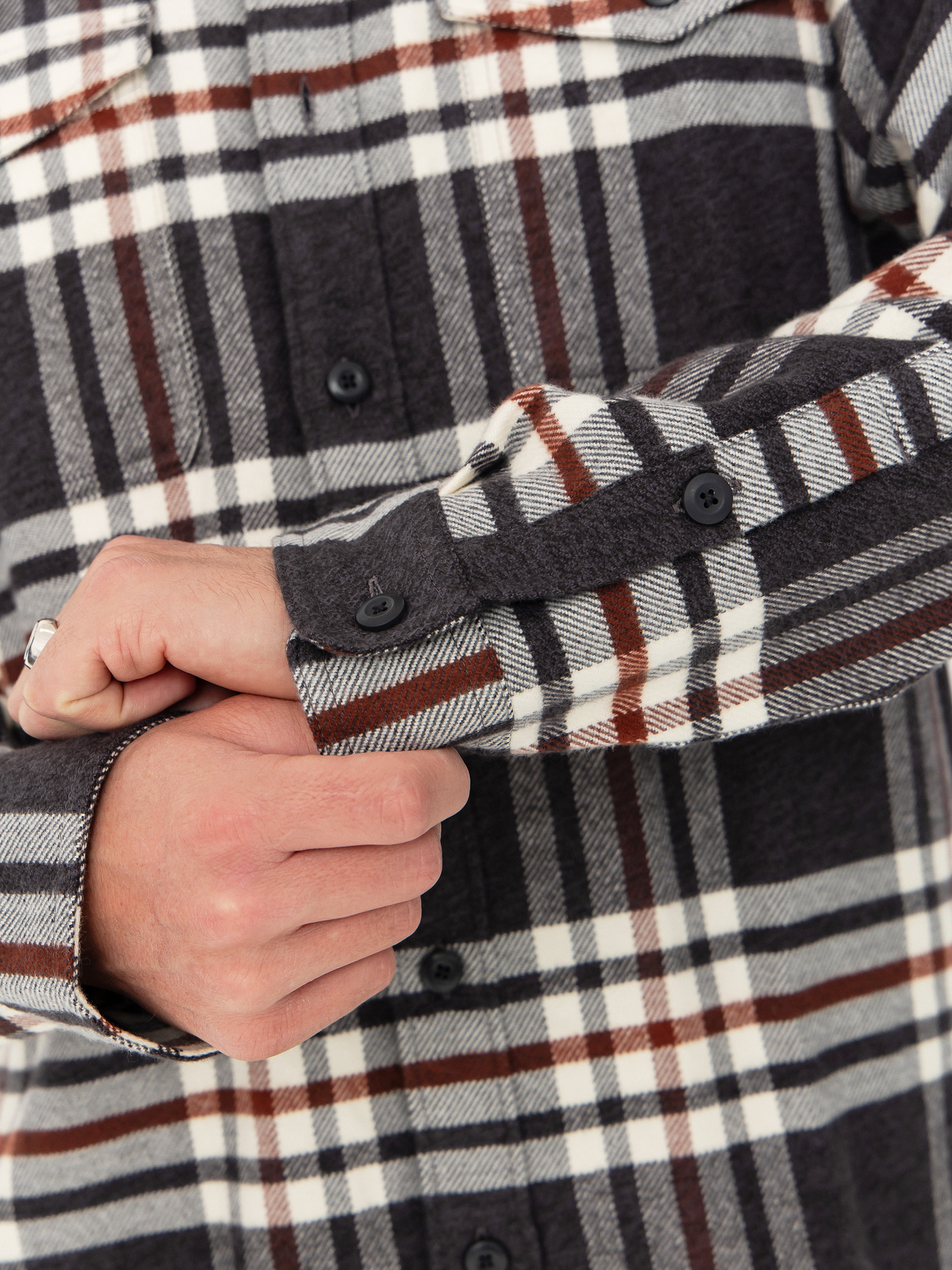 Košile Patagonia Fjord Flannel (catch ink black)