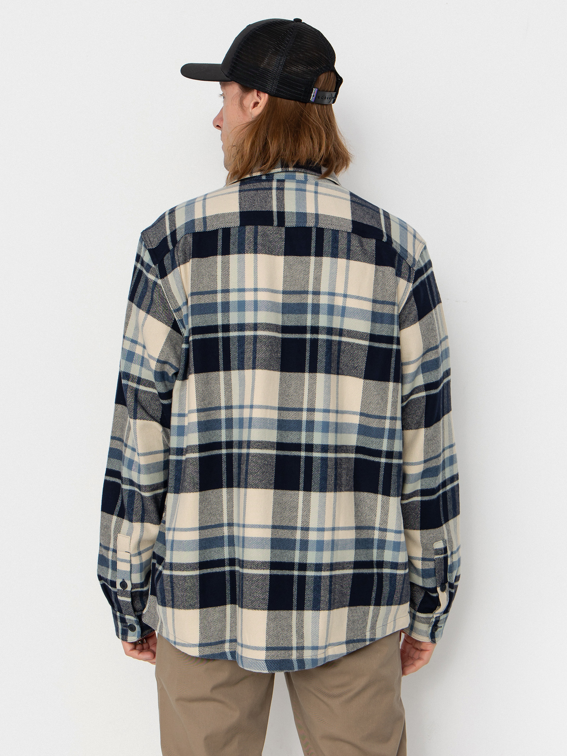 Košile Patagonia Fjord Flannel (hibernate sunken blue)