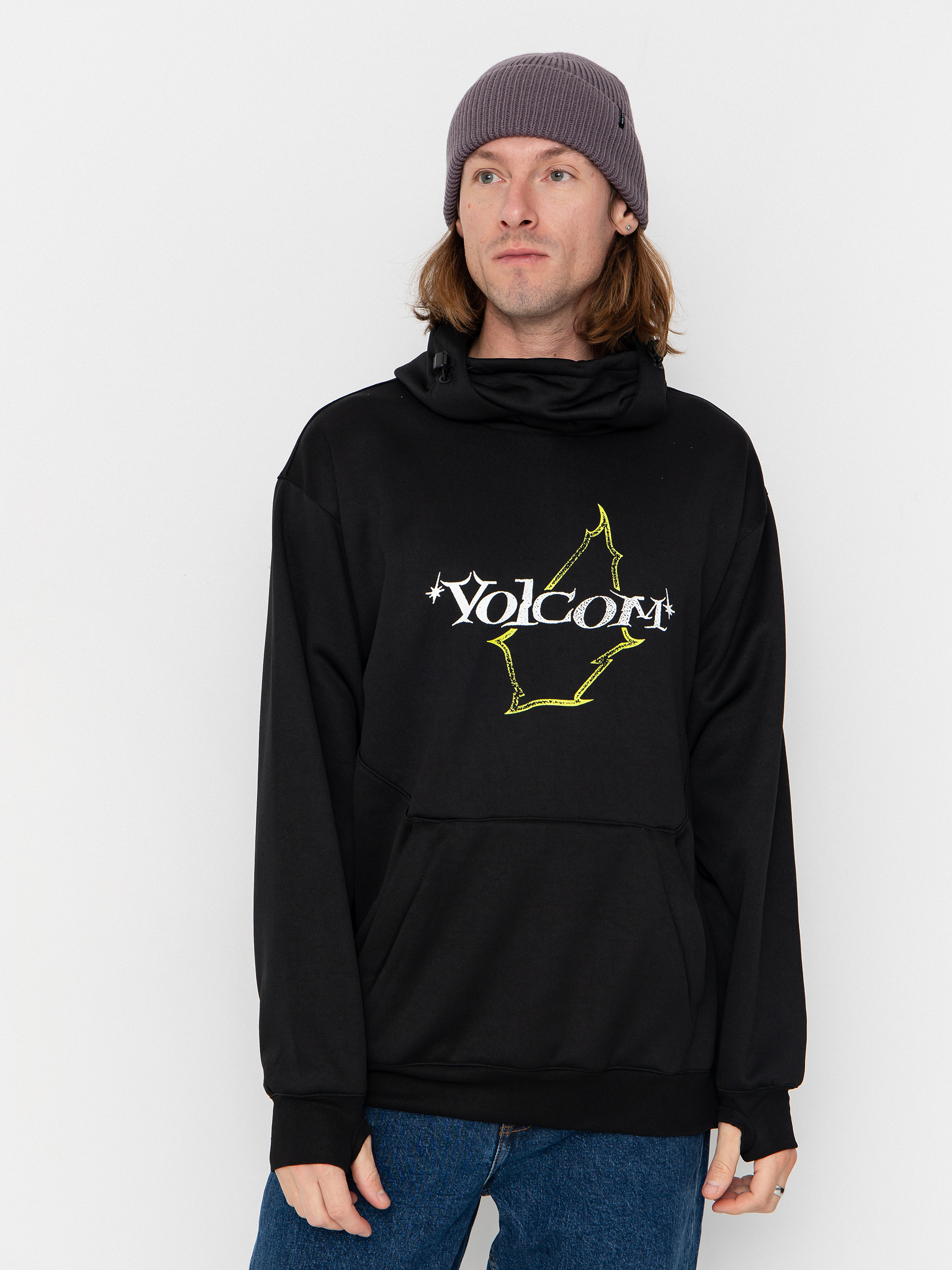 Mikina s kapucí Volcom Hydro Riding HD (black)