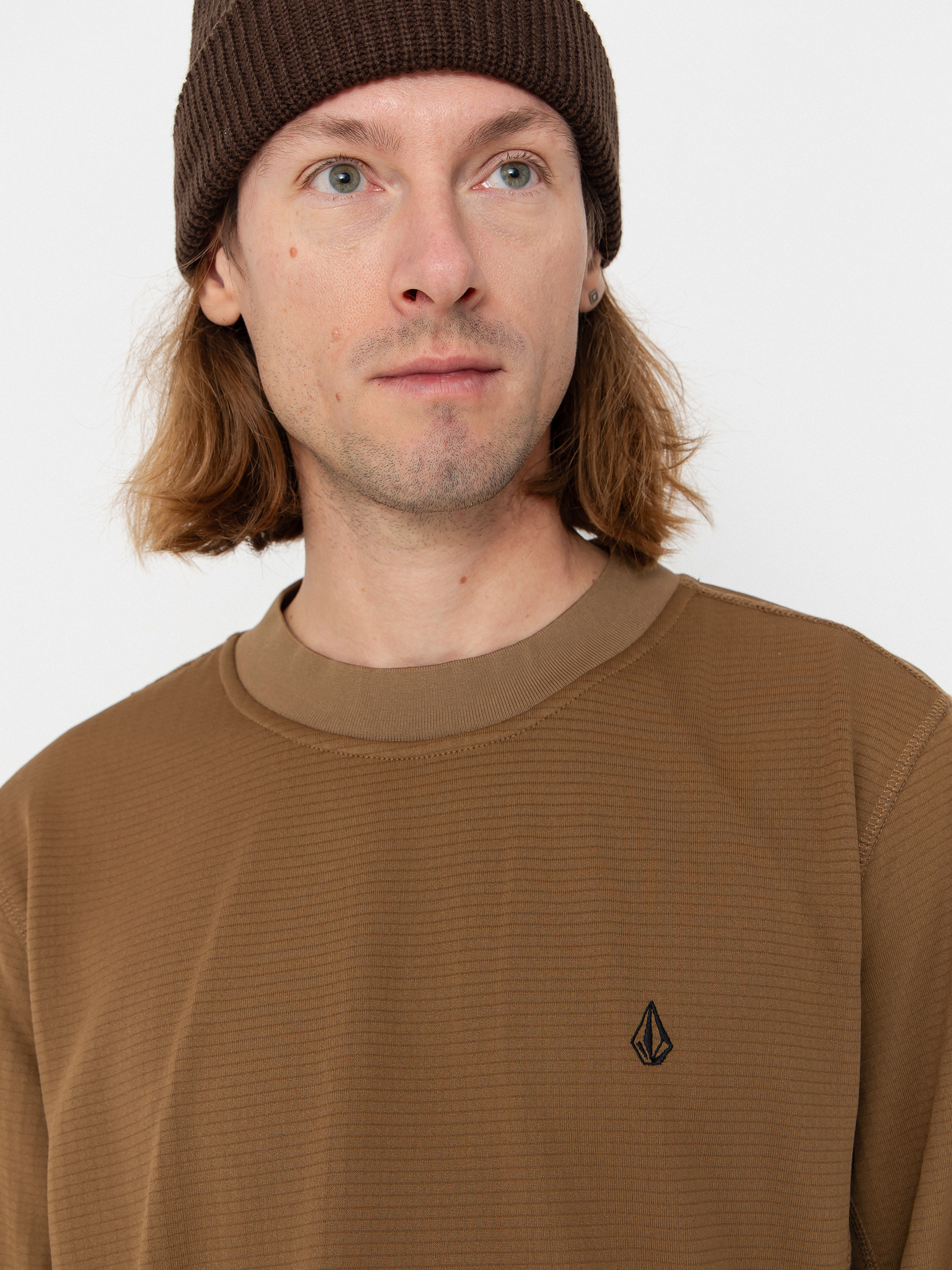 Pánská Termomikina  Volcom Gridlock Crew Neck (bronze)