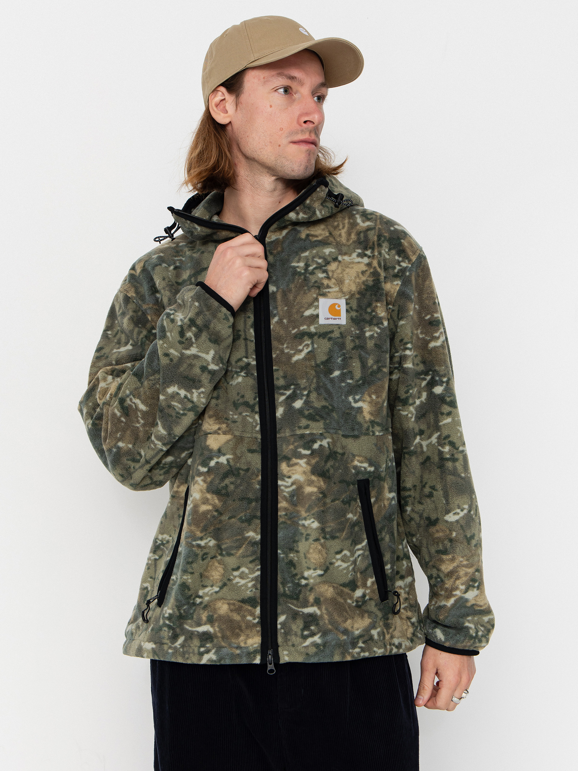 Pánský Fleecová mikina Carhartt WIP Blevin (camo combi/green)