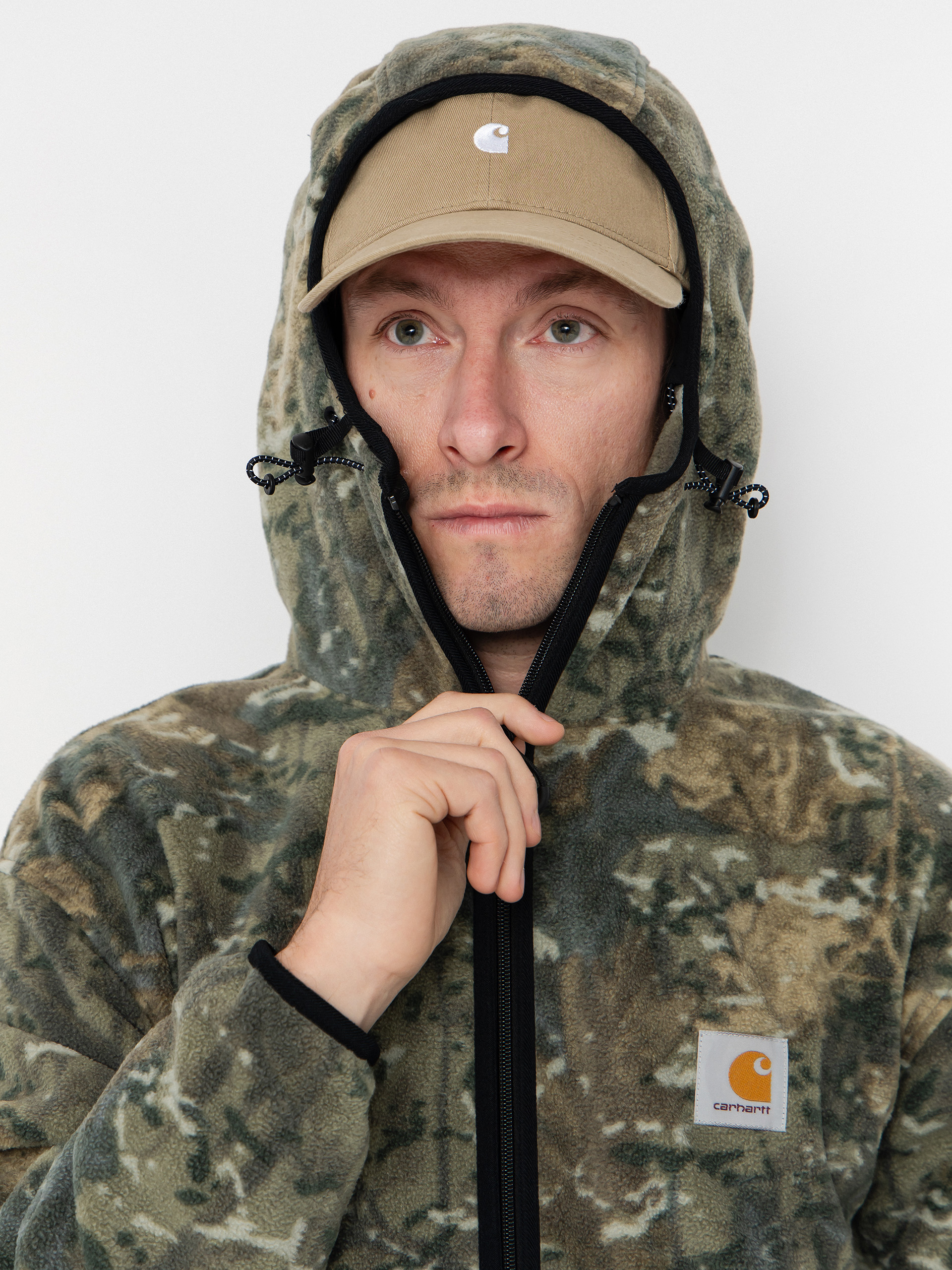 Pánský Fleecová mikina Carhartt WIP Blevin (camo combi/green)