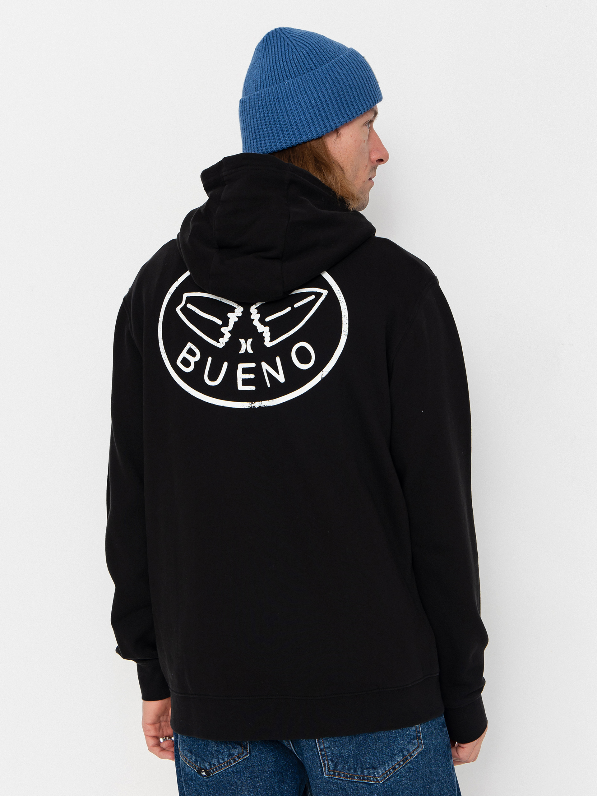 Mikina s kapucí Hurley Sider ZHD (black)