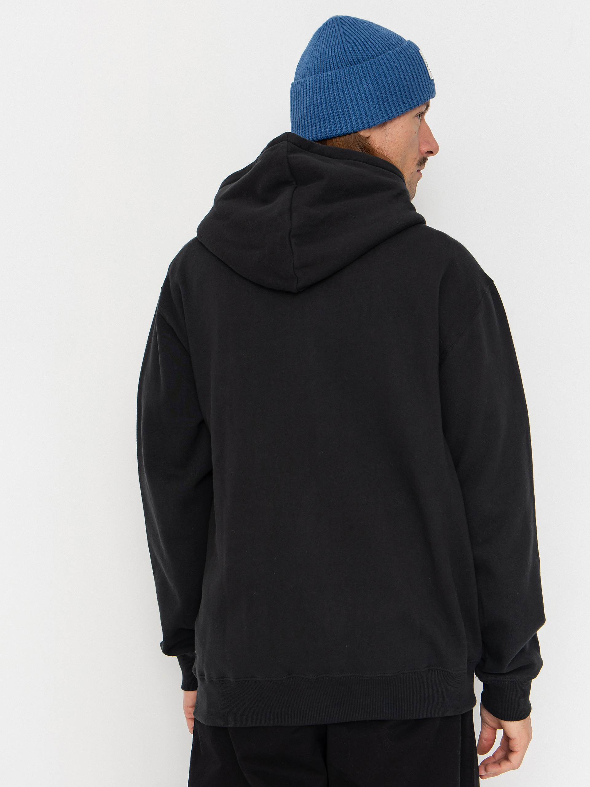 Mikina s kapucí Volcom Stick Stoner ZHD (antique black)