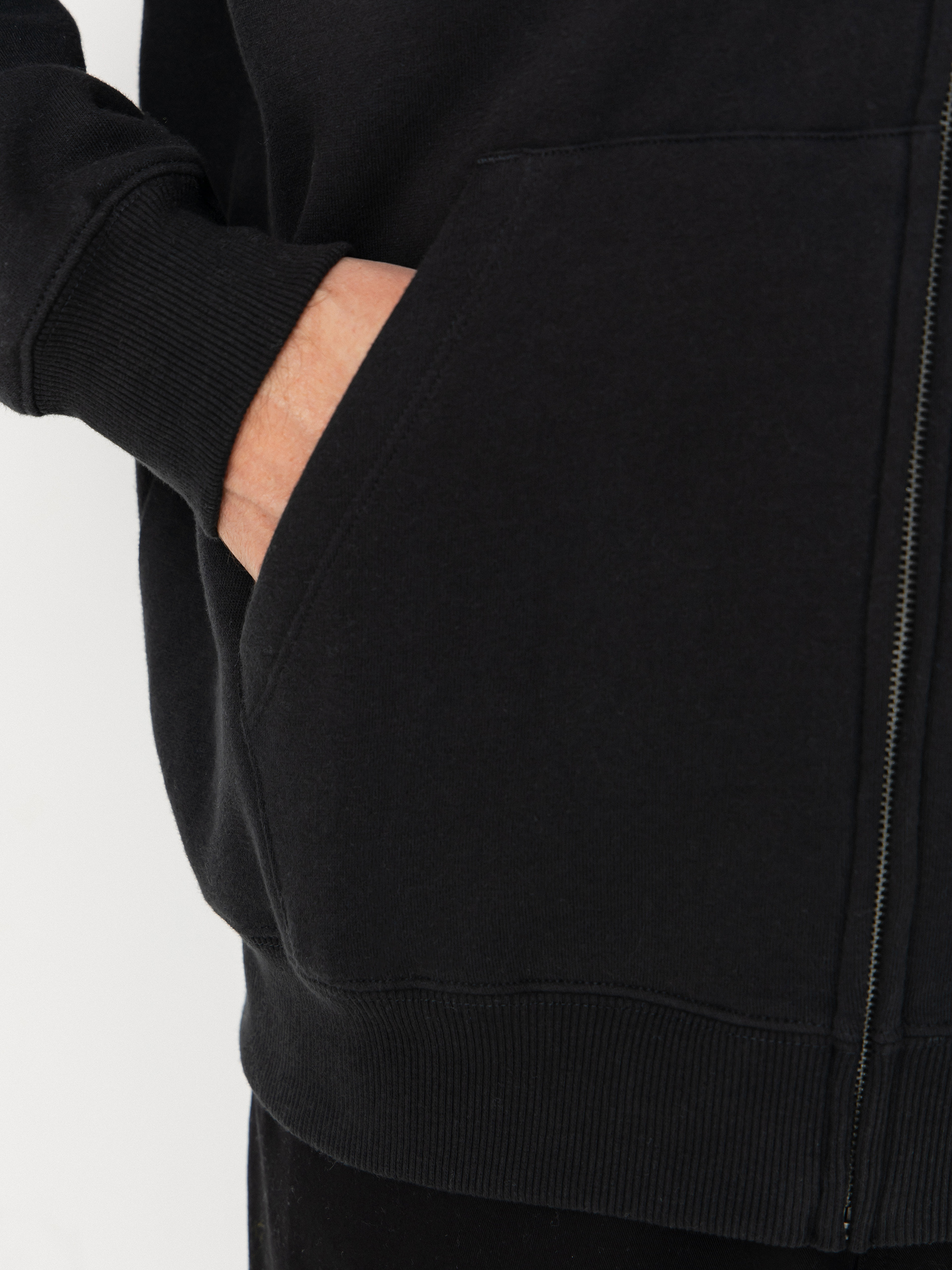 Mikina s kapucí Volcom Stick Stoner ZHD (antique black)