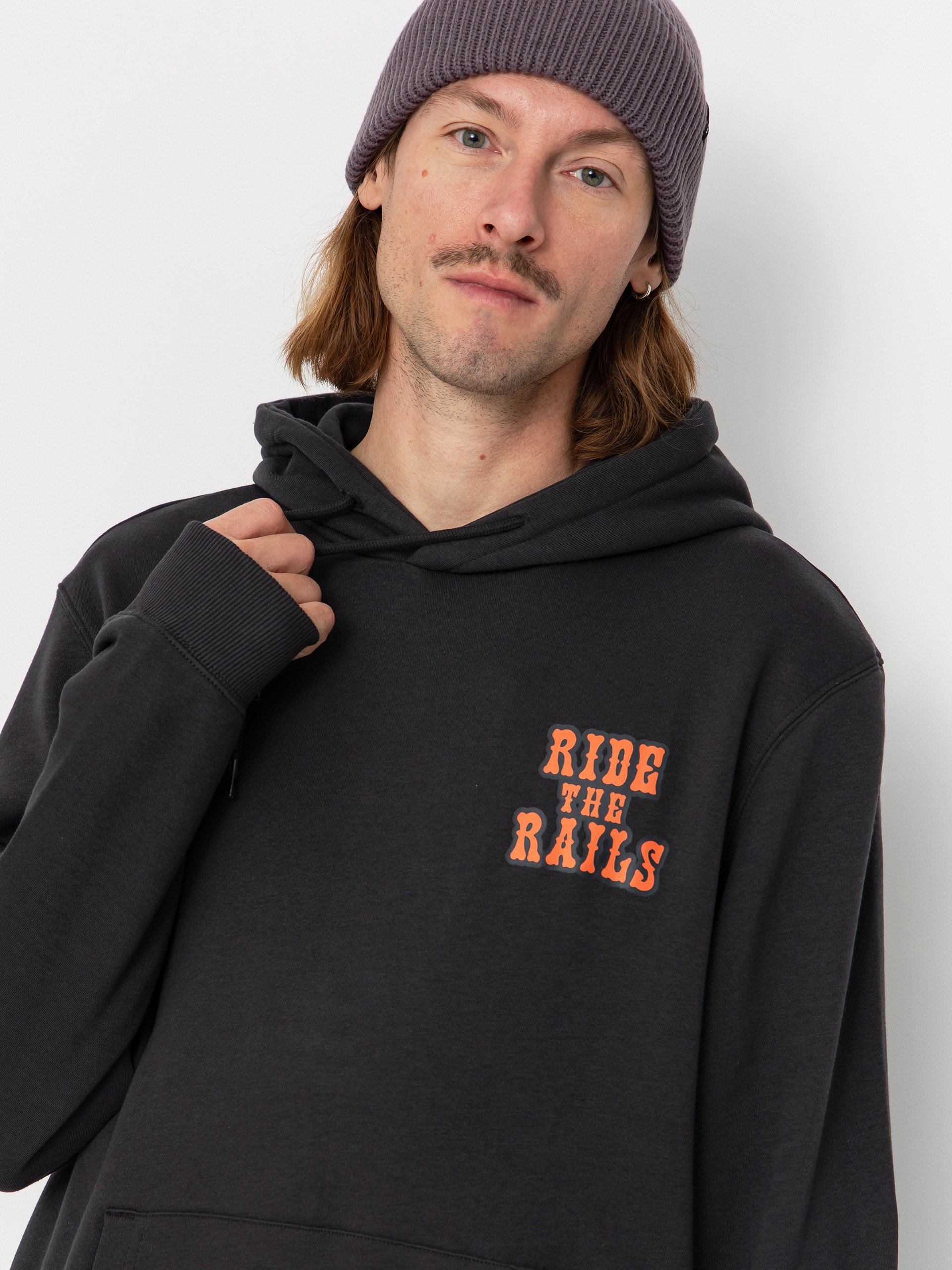 Mikina s kapucí Element Timber Guard Dogs HD (off black)