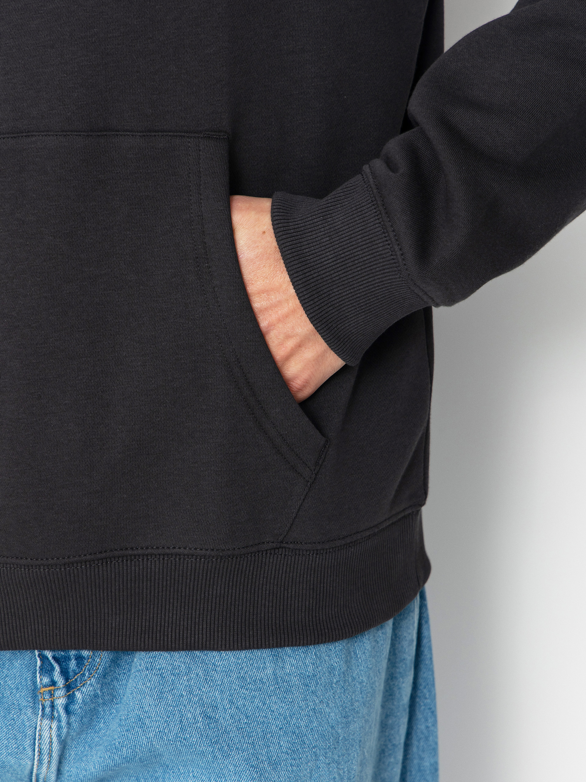 Mikina s kapucí Element Sunrise HD (off black)