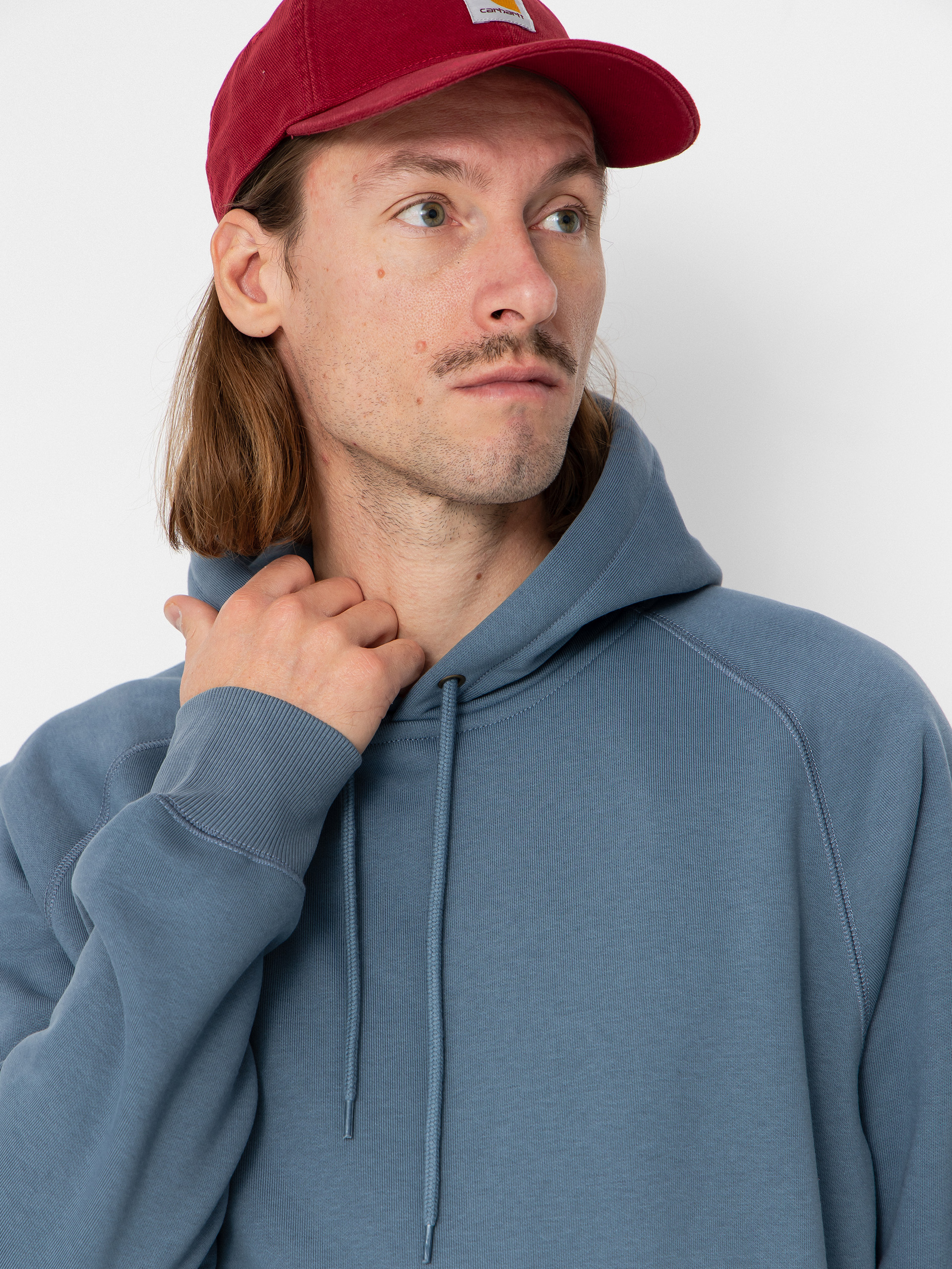 Mikina s kapucí Carhartt WIP Chase HD (angelite/gold)