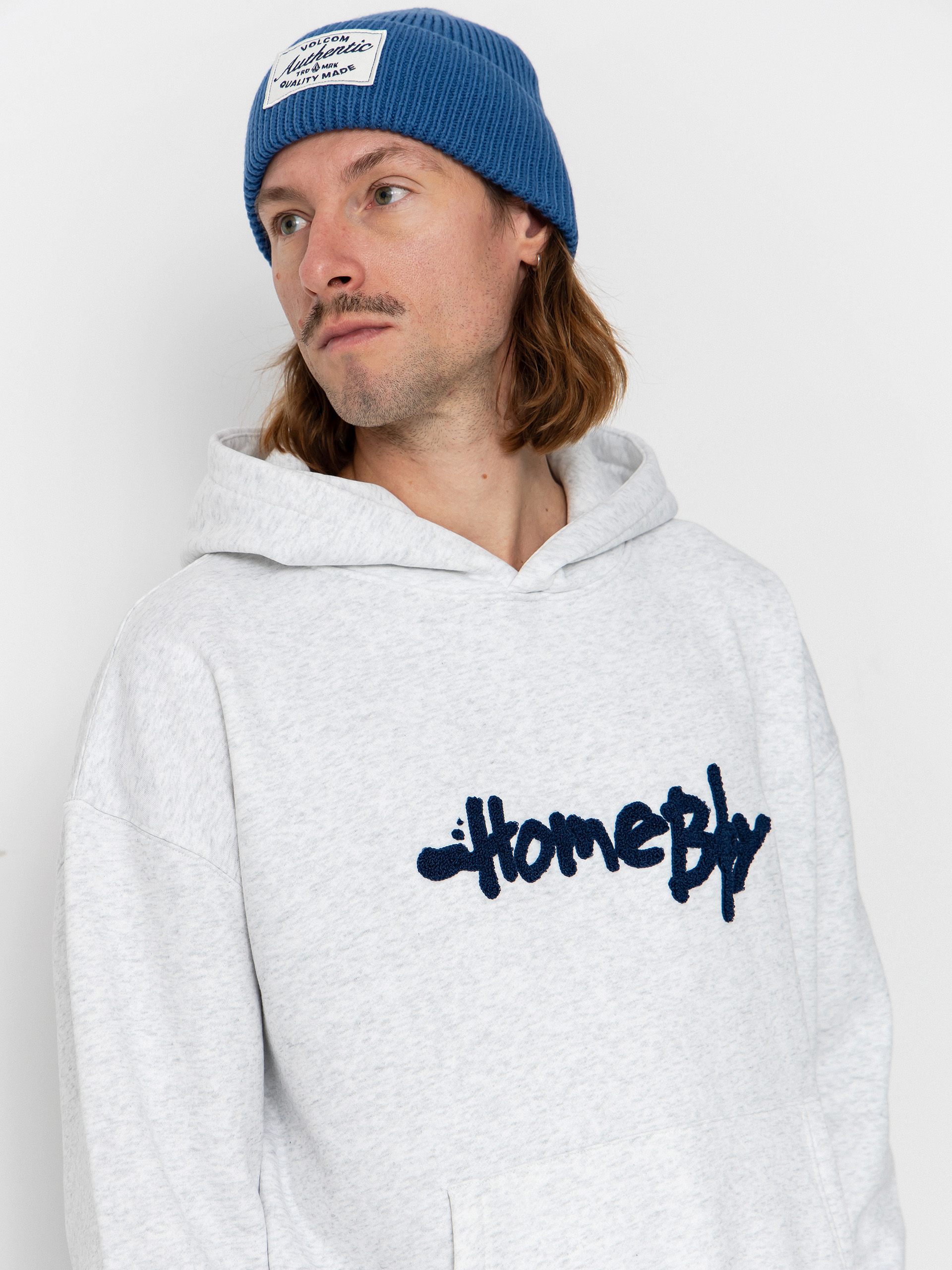 Mikina s kapucí Homeboy Pencil Chenille HD (grey heather)
