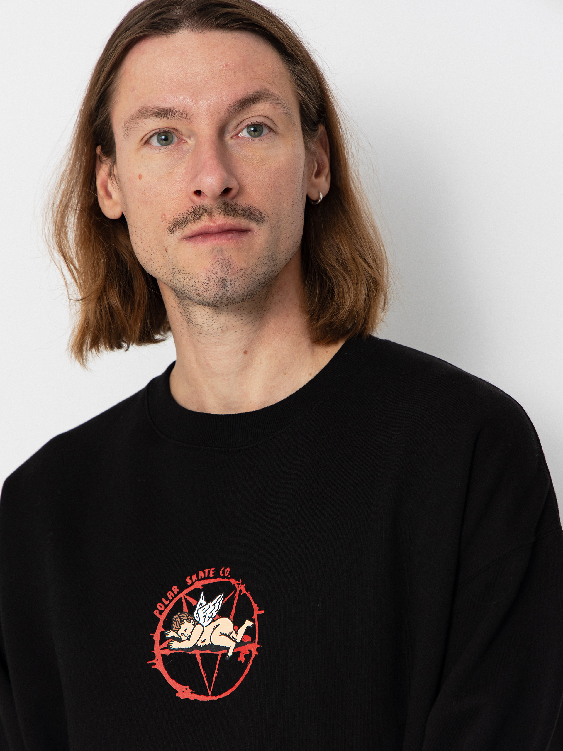 Mikina Polar Skate Dave Crewneck Sacrifice (black)