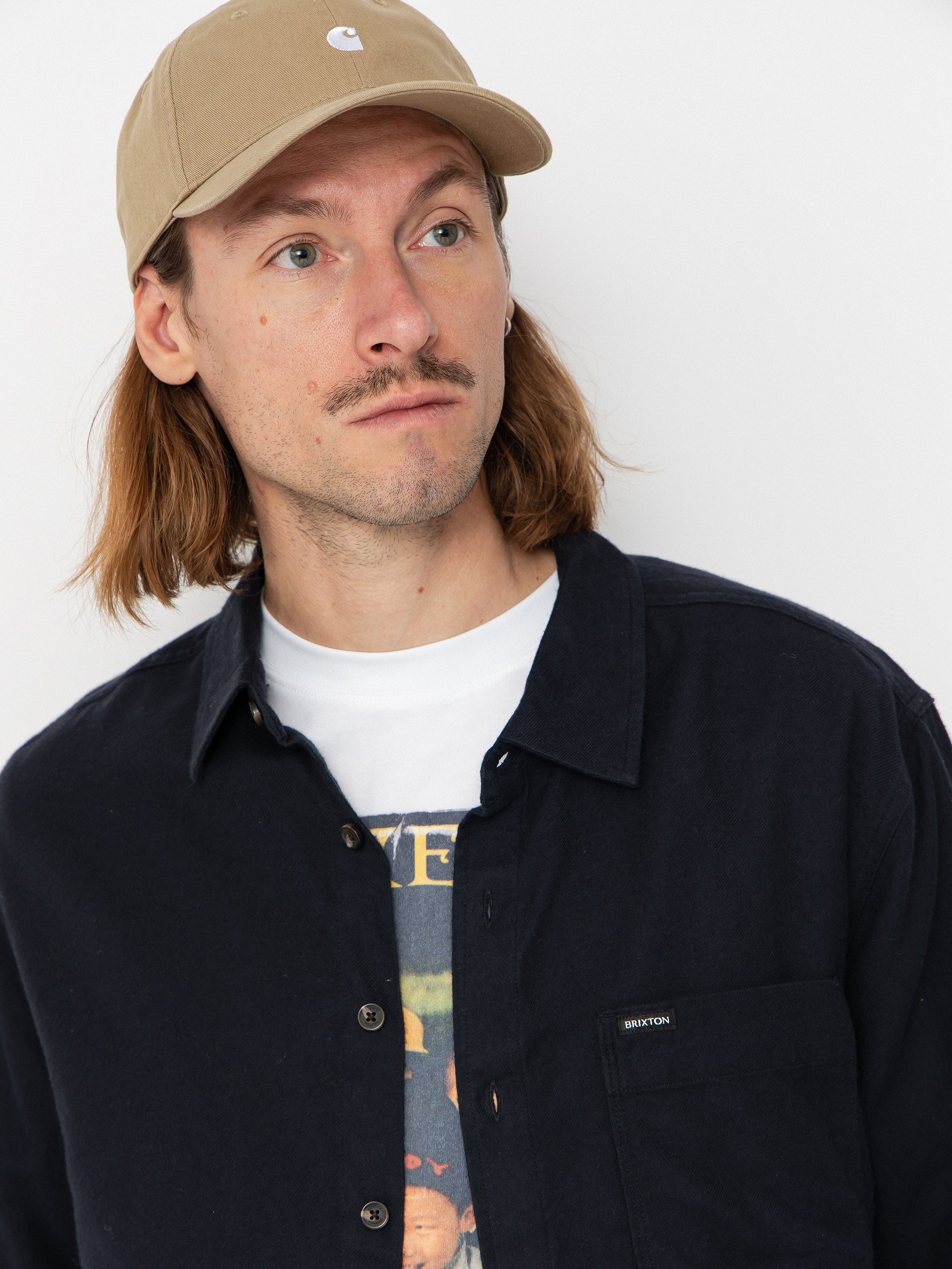 Košile Brixton Hasting Lw Flannel (black)