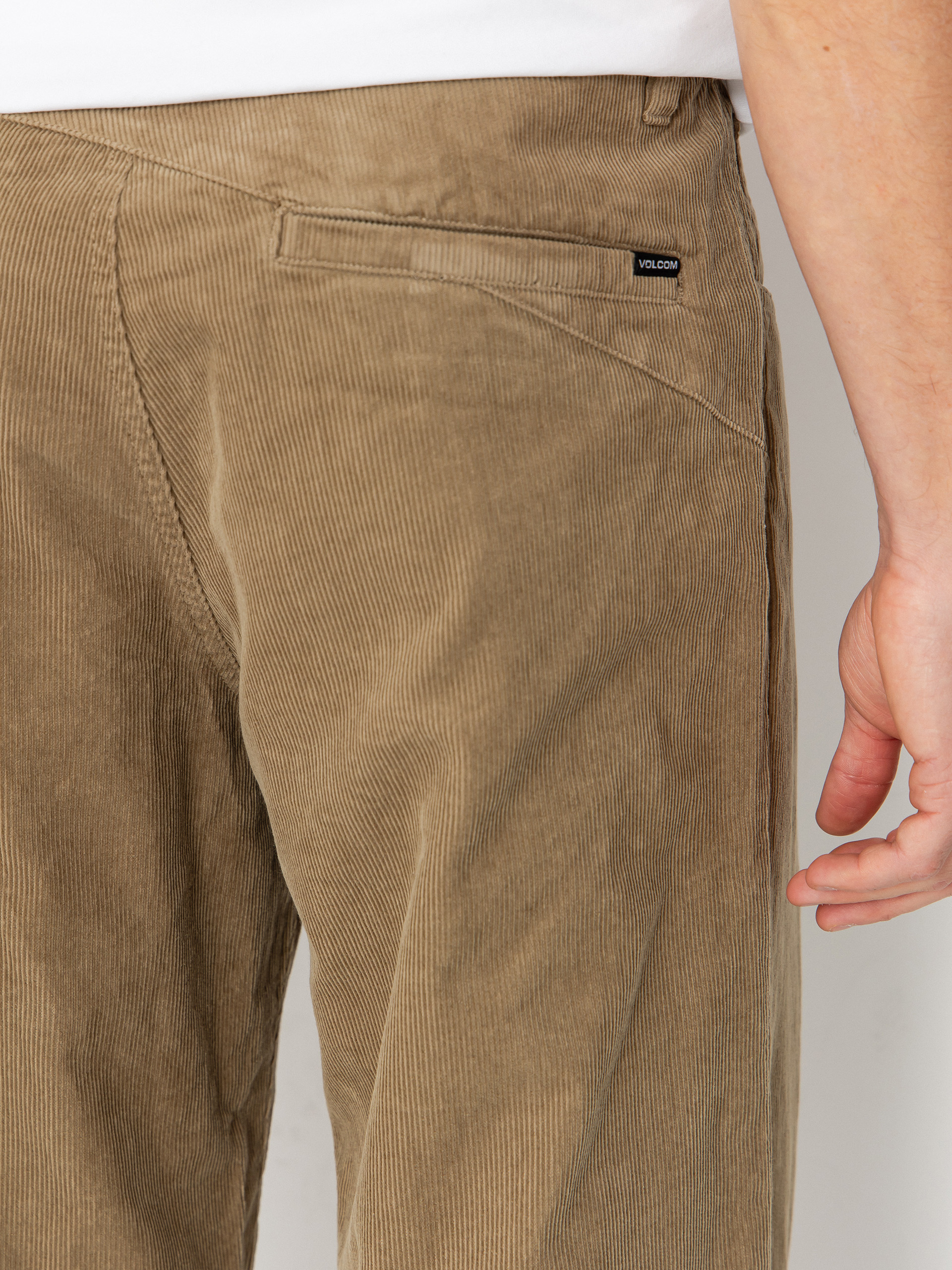 Kalhoty Volcom Frickin Loose Tapered Cord (khaki)