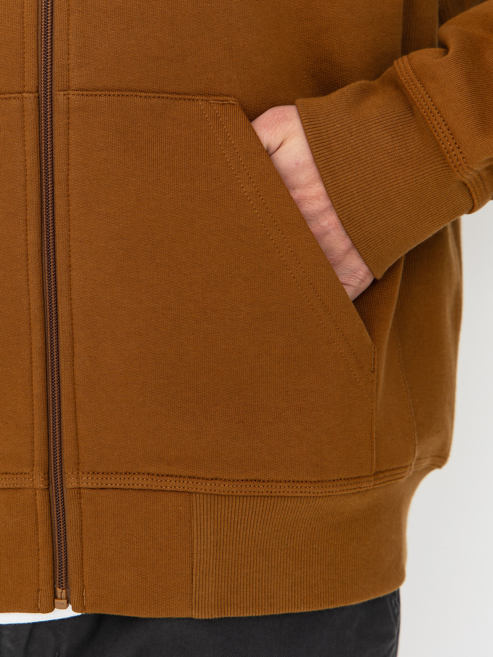 Mikina s kapucí Carhartt WIP American Script ZHD (hamilton brown)