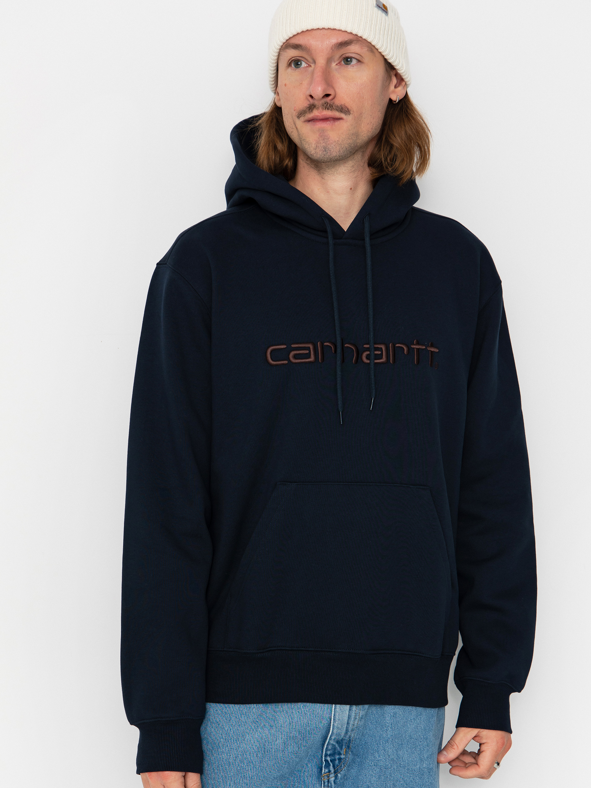 Mikina s kapucu00ed Carhartt WIP Carhartt HD (deep night/palisander)