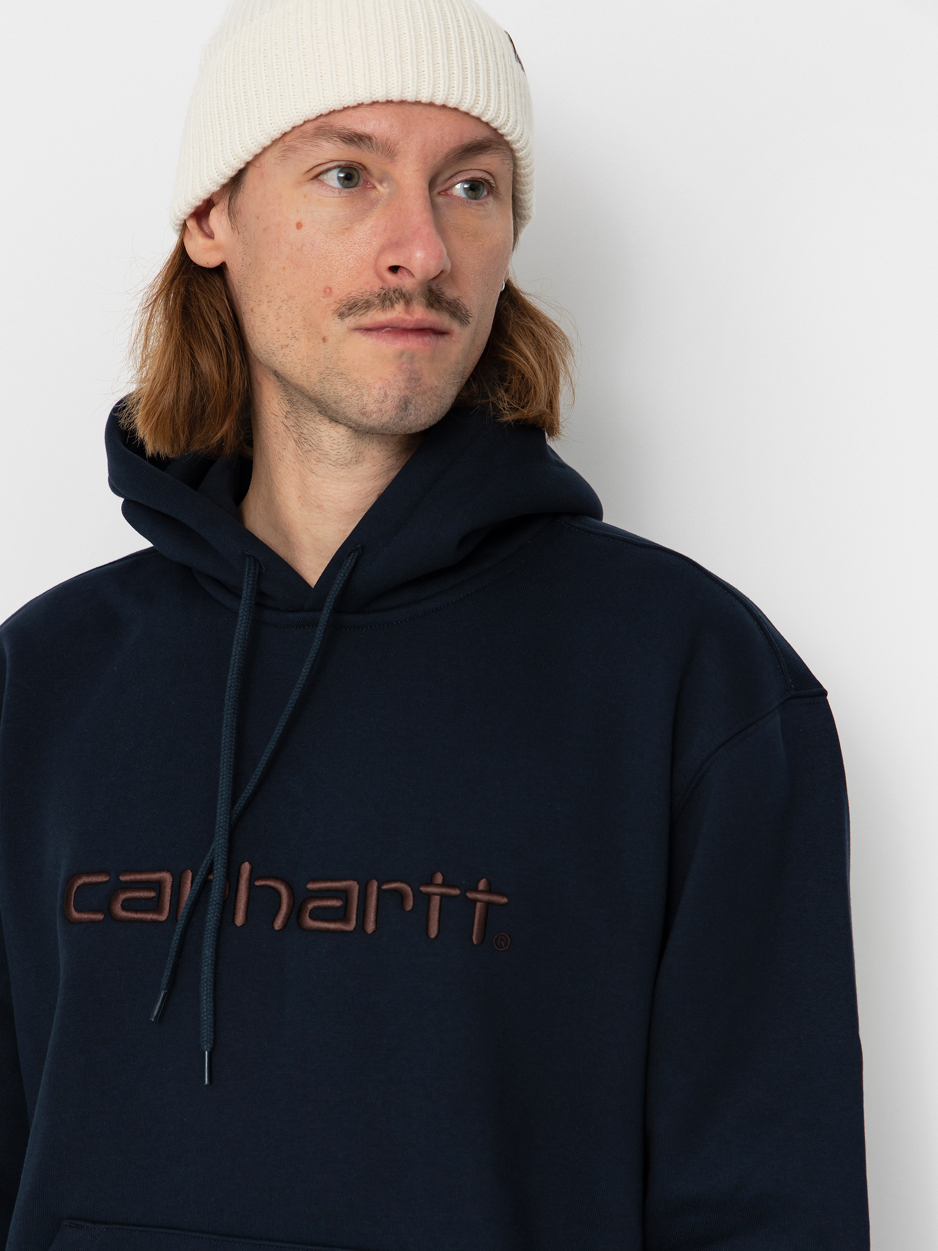 Mikina s kapucí Carhartt WIP Carhartt HD (deep night/palisander)