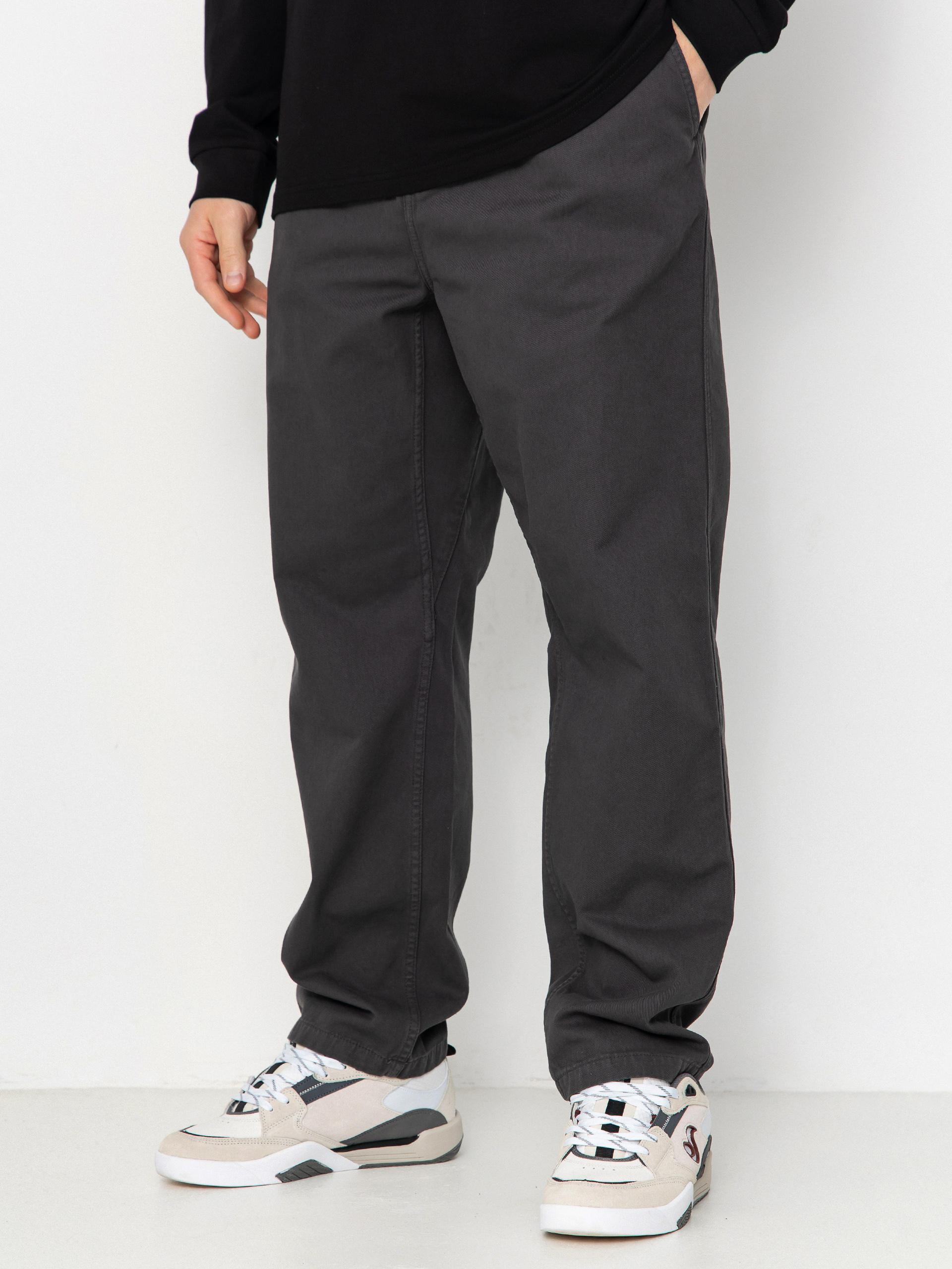 Kalhoty Carhartt WIP Flint (graphite/garment dyed)