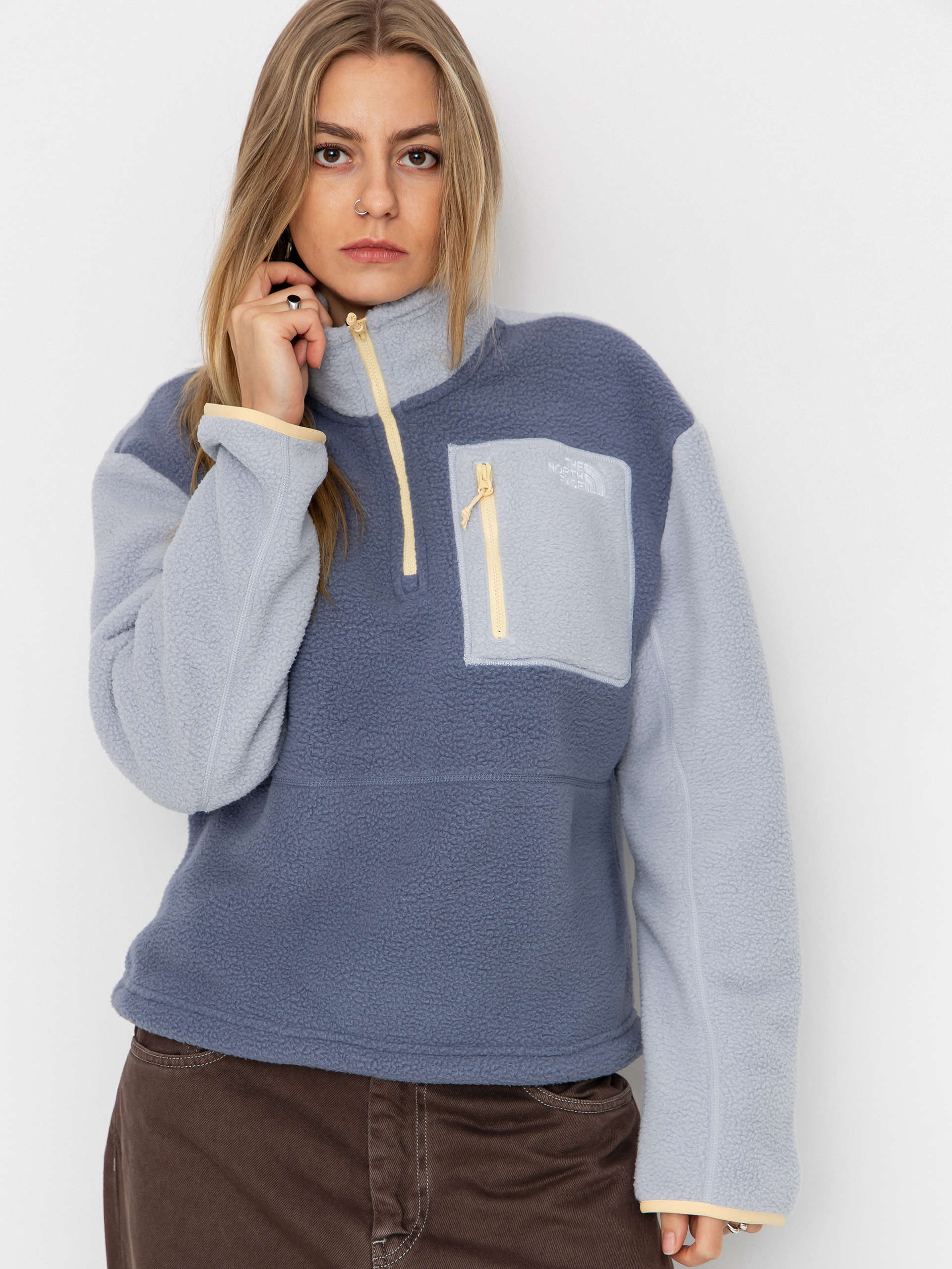 Fleecová mikina The North Face Yumiori 1/4 Zip (twilight galaxy/blue fl)